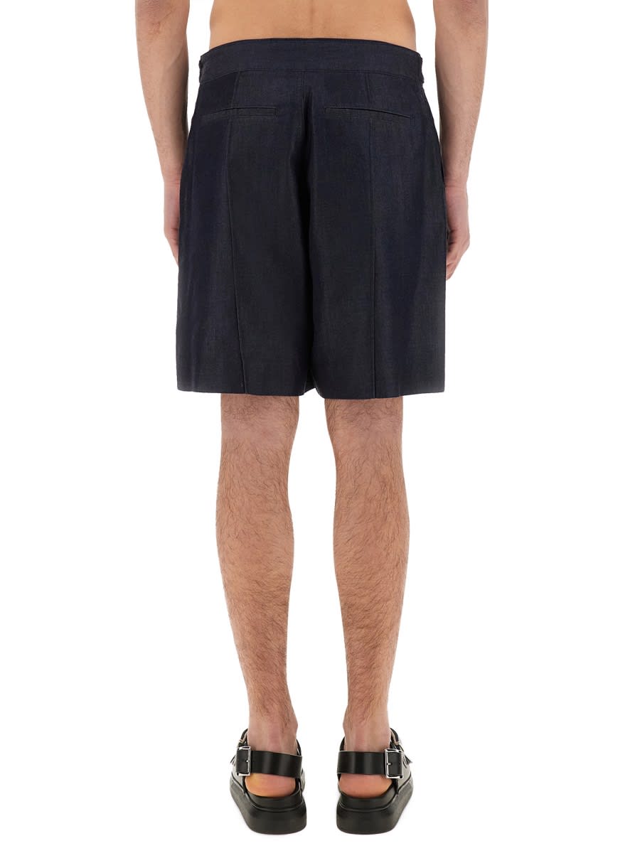 Alexander Mcqueen Tailored Shorts With Back Pockets And Belt Loops