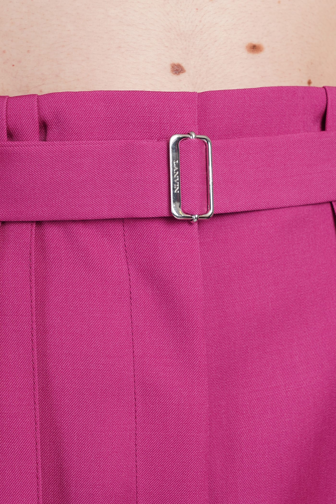 Lanvin Pleat-detail Trousers In Fuchsia