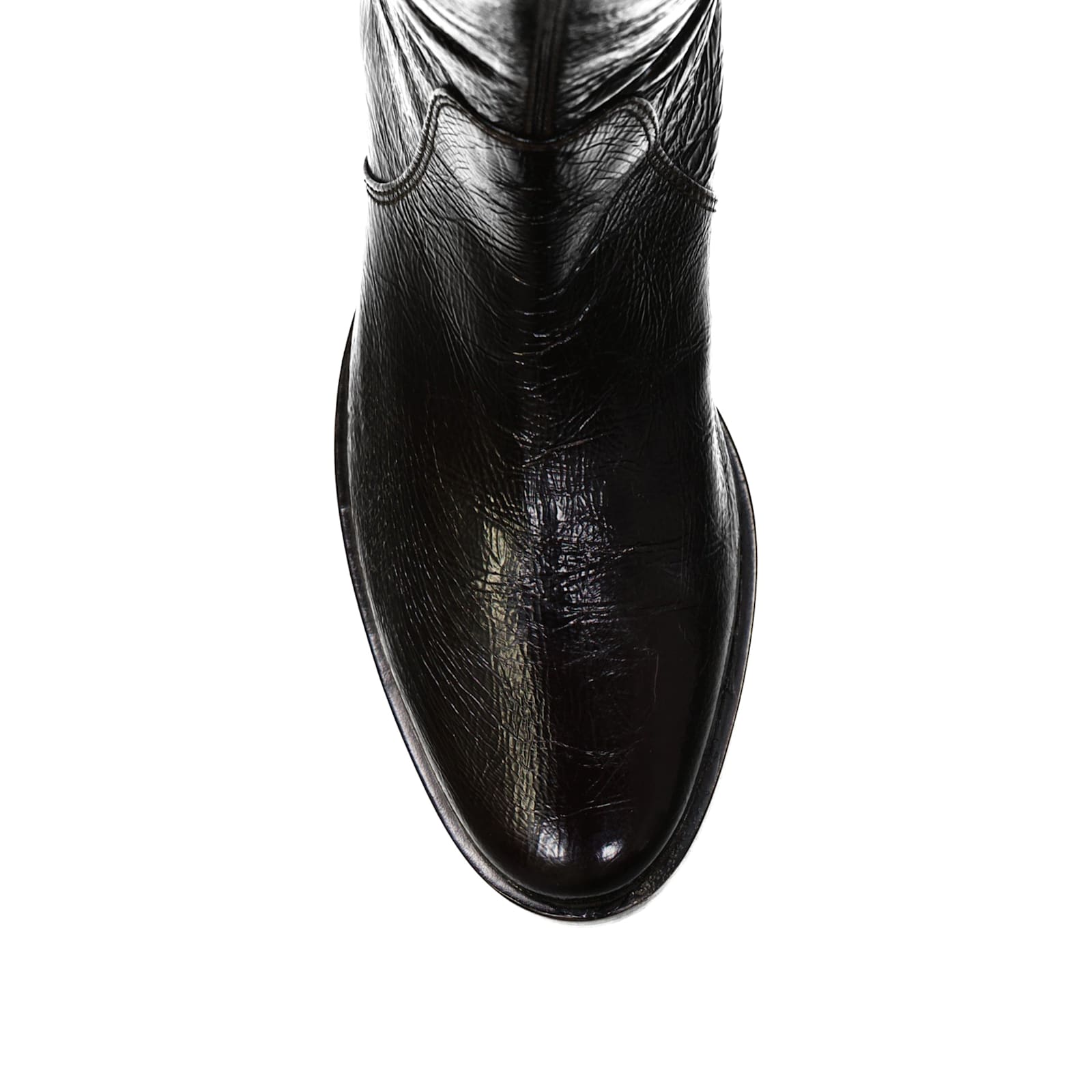 Sergio Rossi Leather Boots In Black