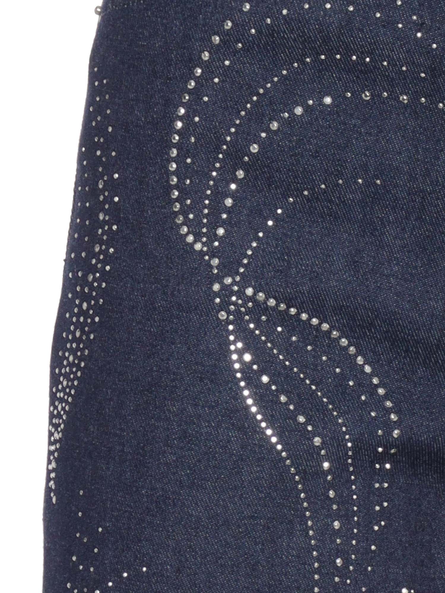 Dondup Amber Strass Pants In Blue