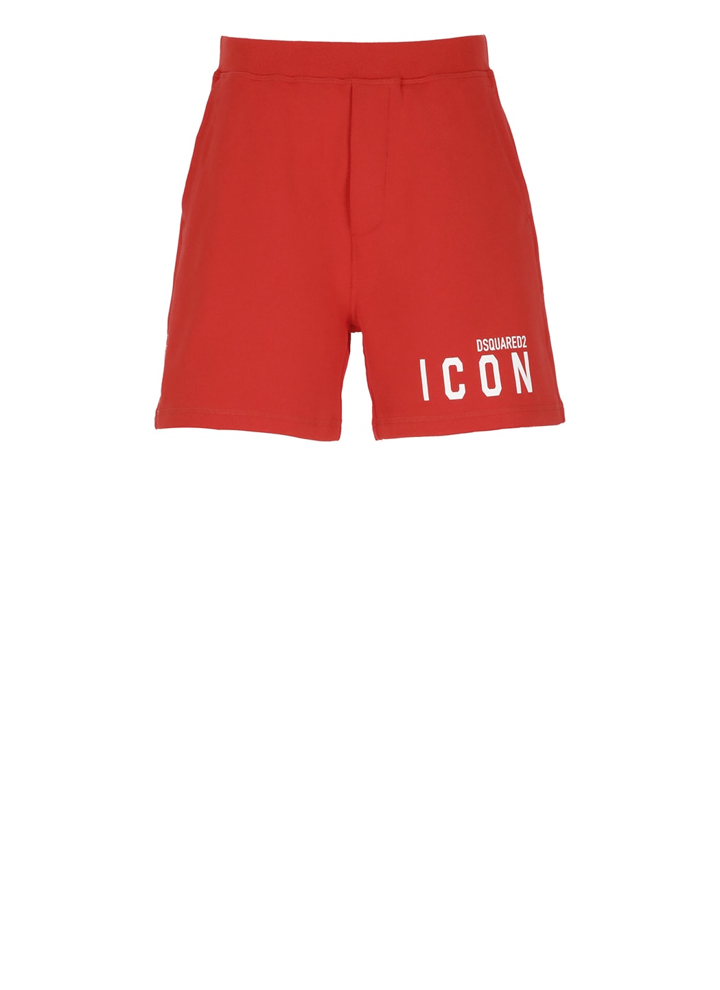 Dsquared2 Icon Cotton Shorts In Orange