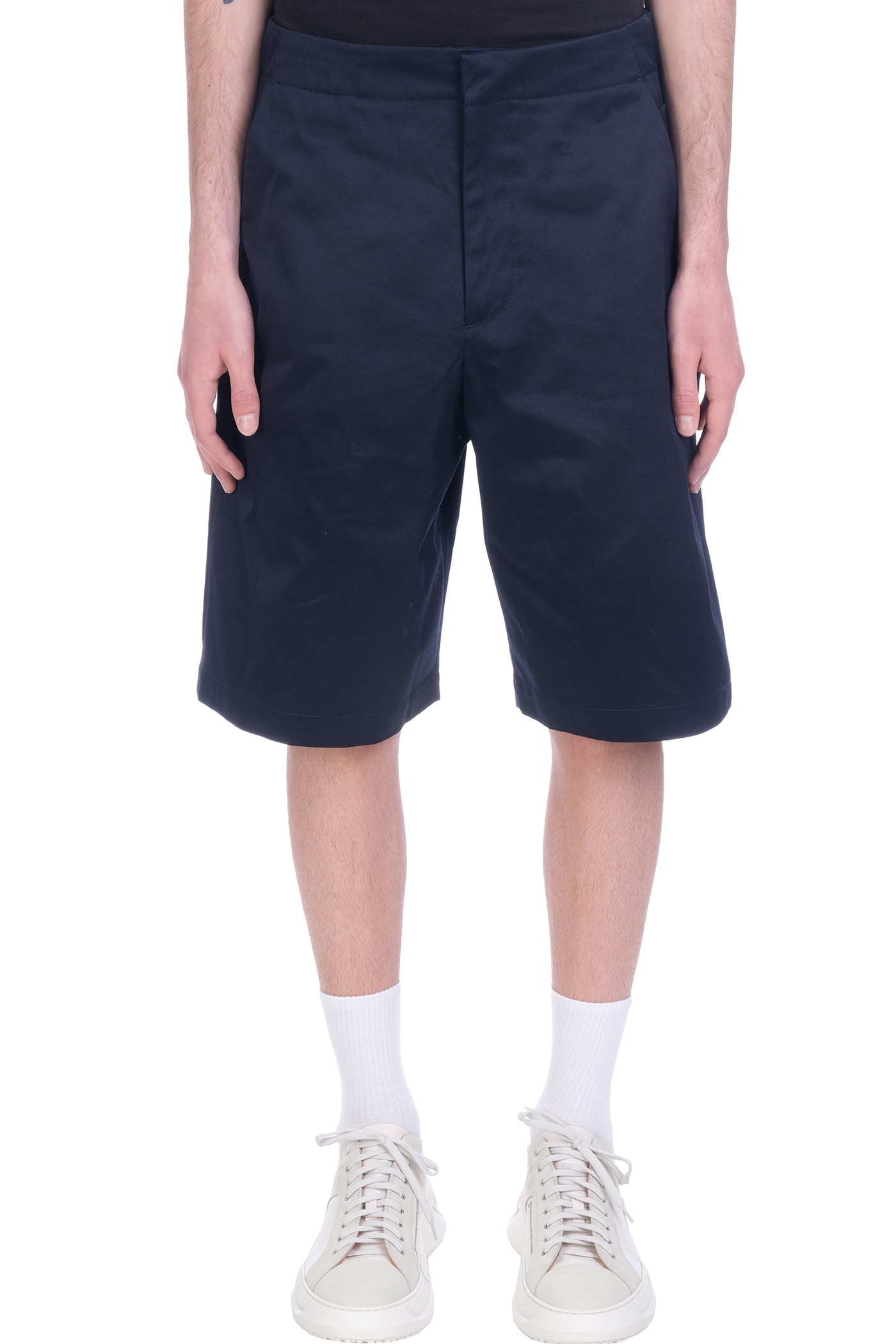 OAMC Vapor Shorts In Blue Cotton