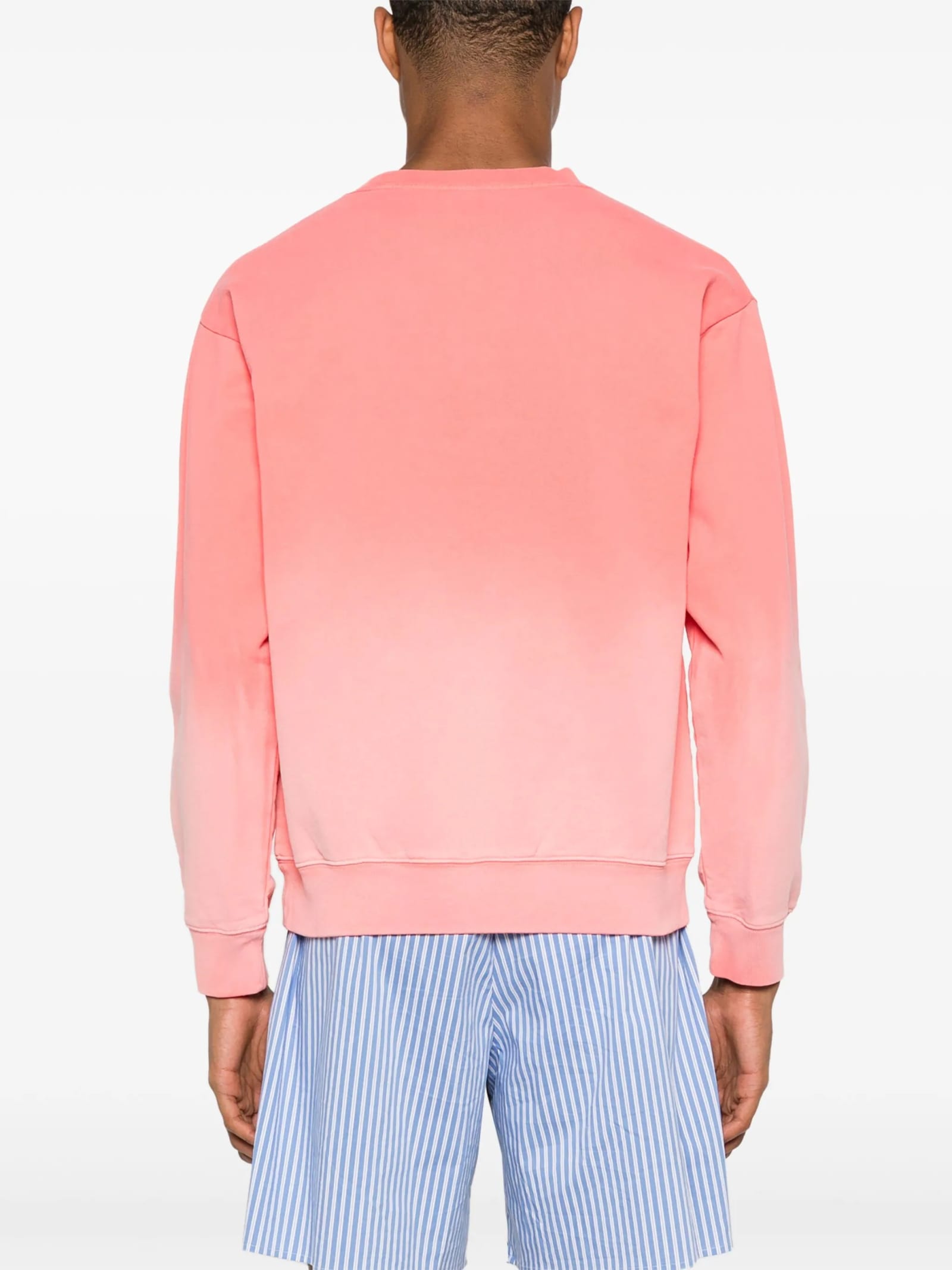 Shop Sporty & Rich Wellness Ivy Crewneck In Dip Dye Pink