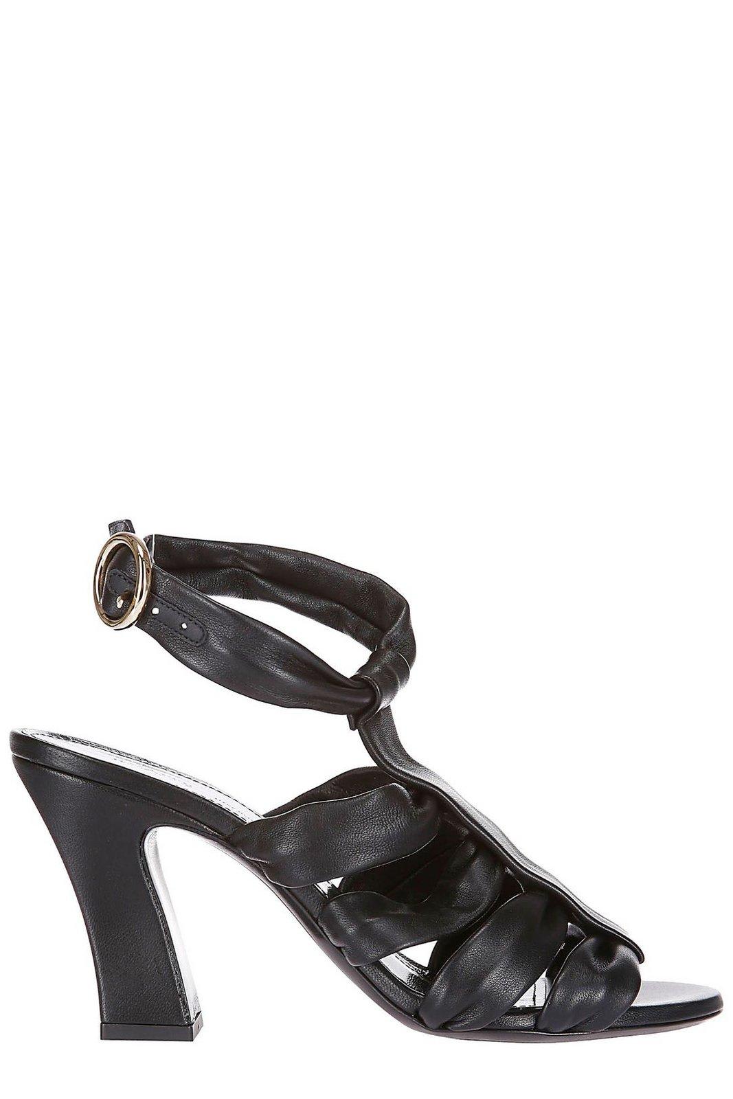 Shop Khaite Perth Heel Sandals In Black