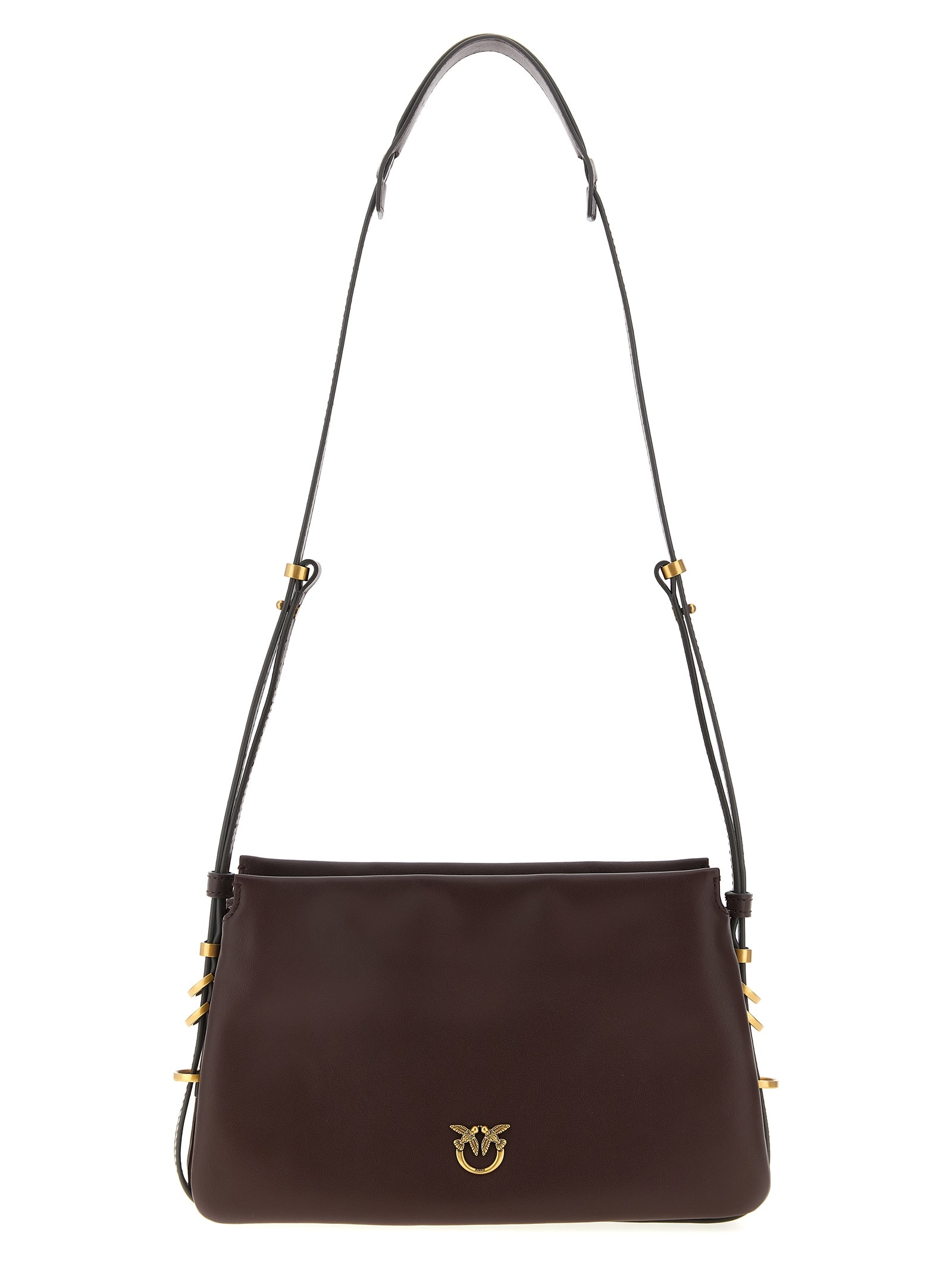 Pinko Mini One Two Three Crossbody Bag In Brown