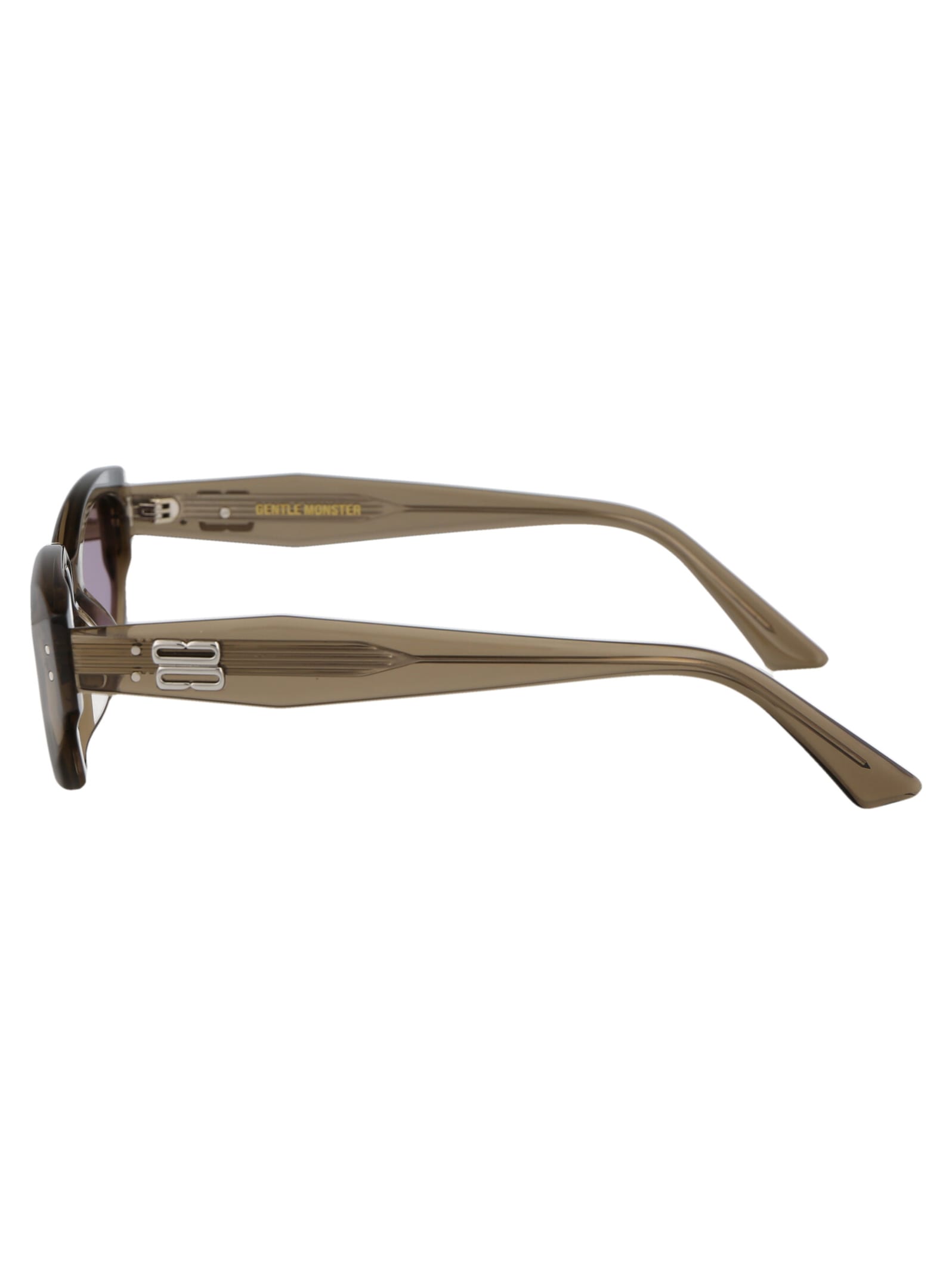 Shop Gentle Monster Rococo Sunglasses In Kc6 Brown