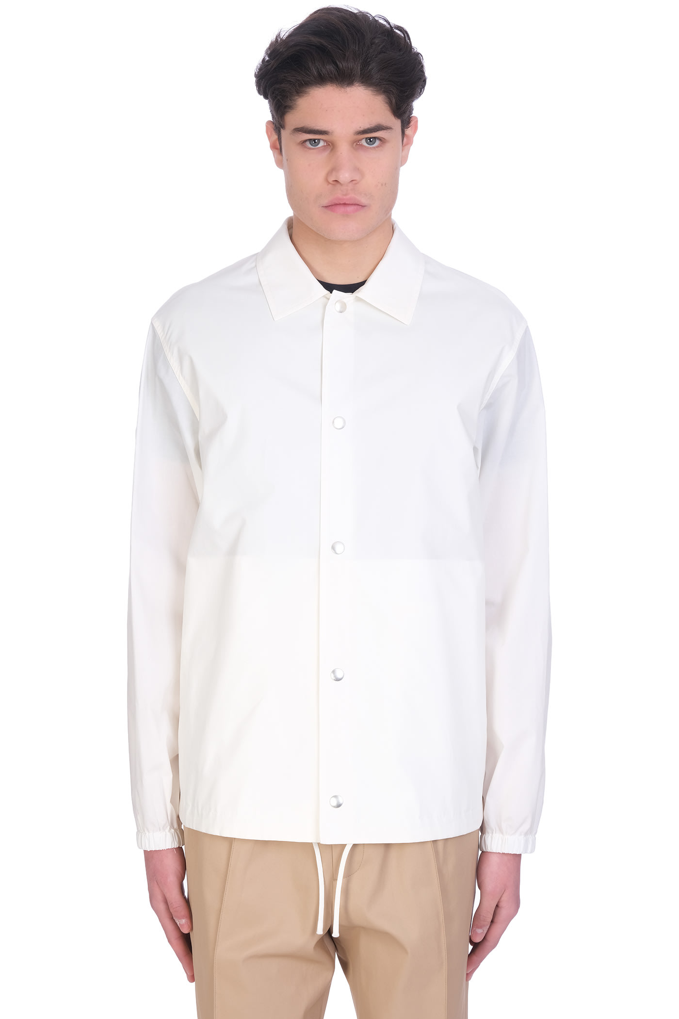 Jil Sander Shirt In White Polyamide