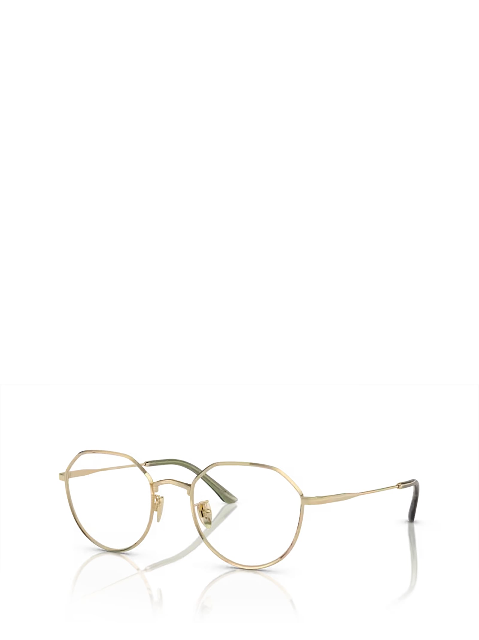 Shop Giorgio Armani Ar5142 Pale Gold Glasses