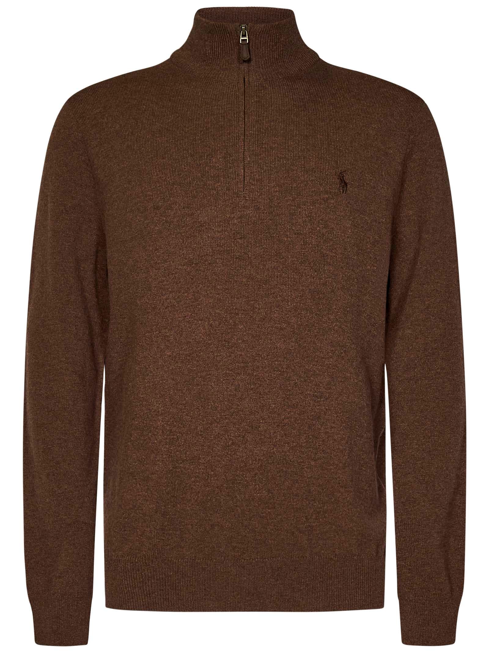 Shop Polo Ralph Lauren Sweater In Brown