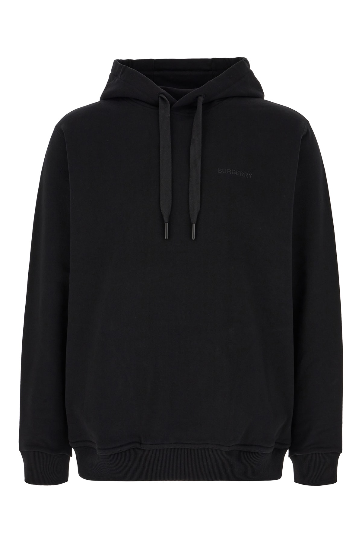 Shop Burberry Black Cotton Oversize Sweatshirt In A1189