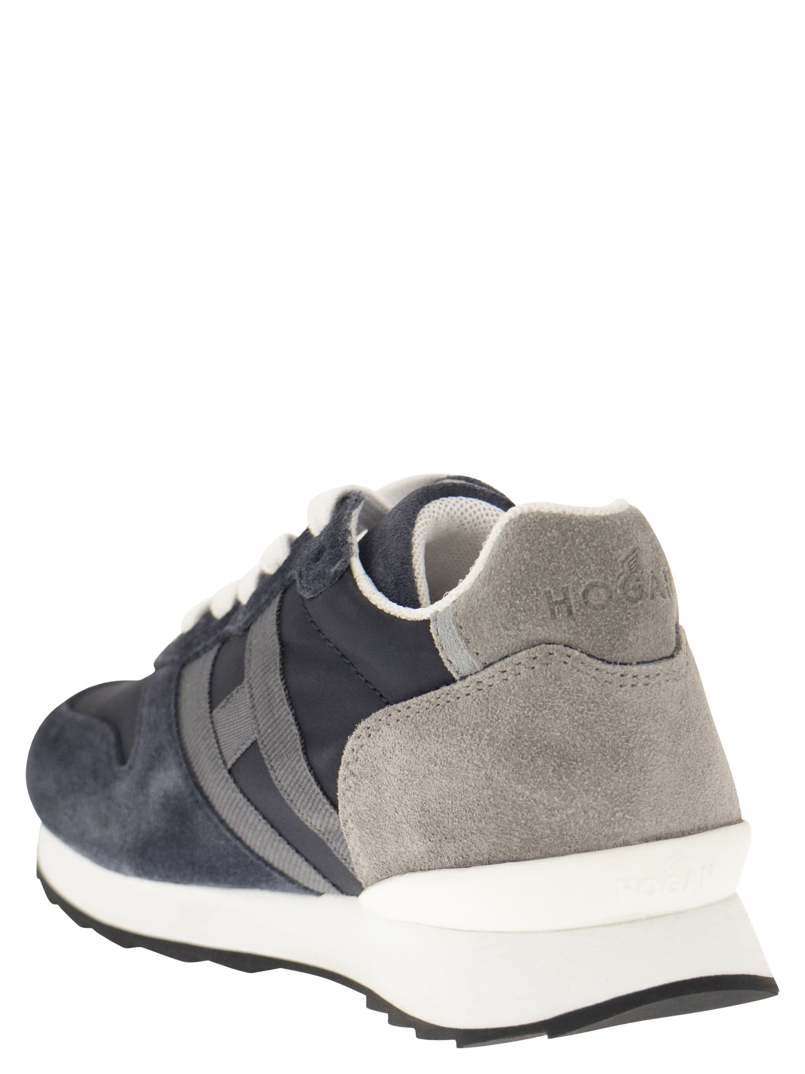 Shop Hogan R261 - Sneakers In Blue/grey
