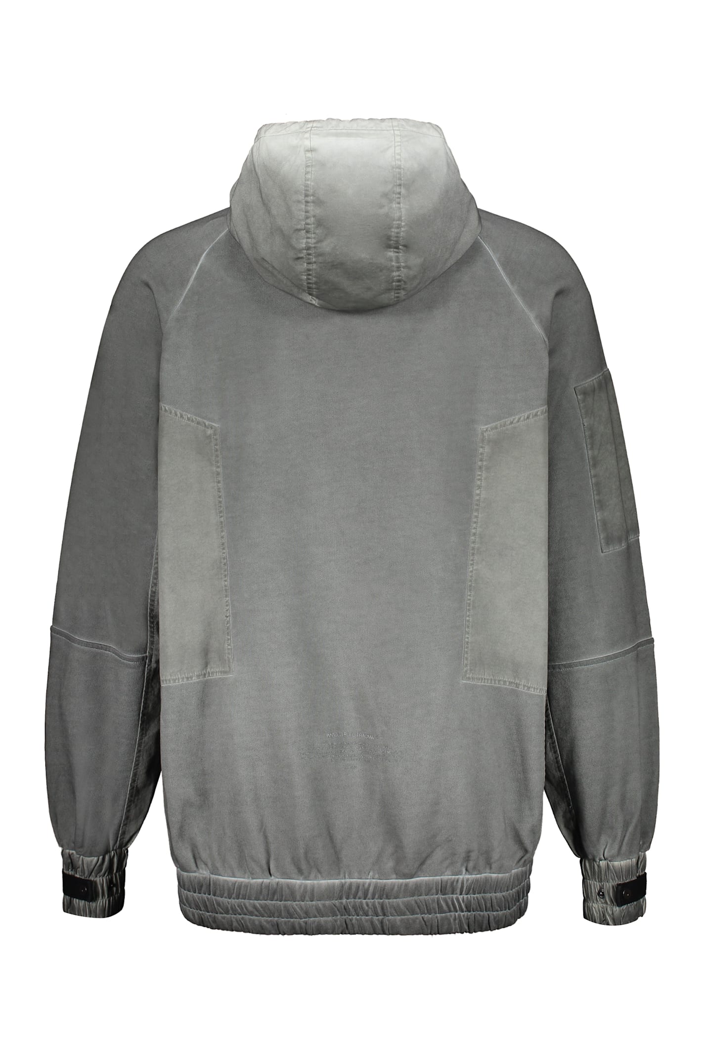 Iso.poetism Cotton Hoodie In Grey