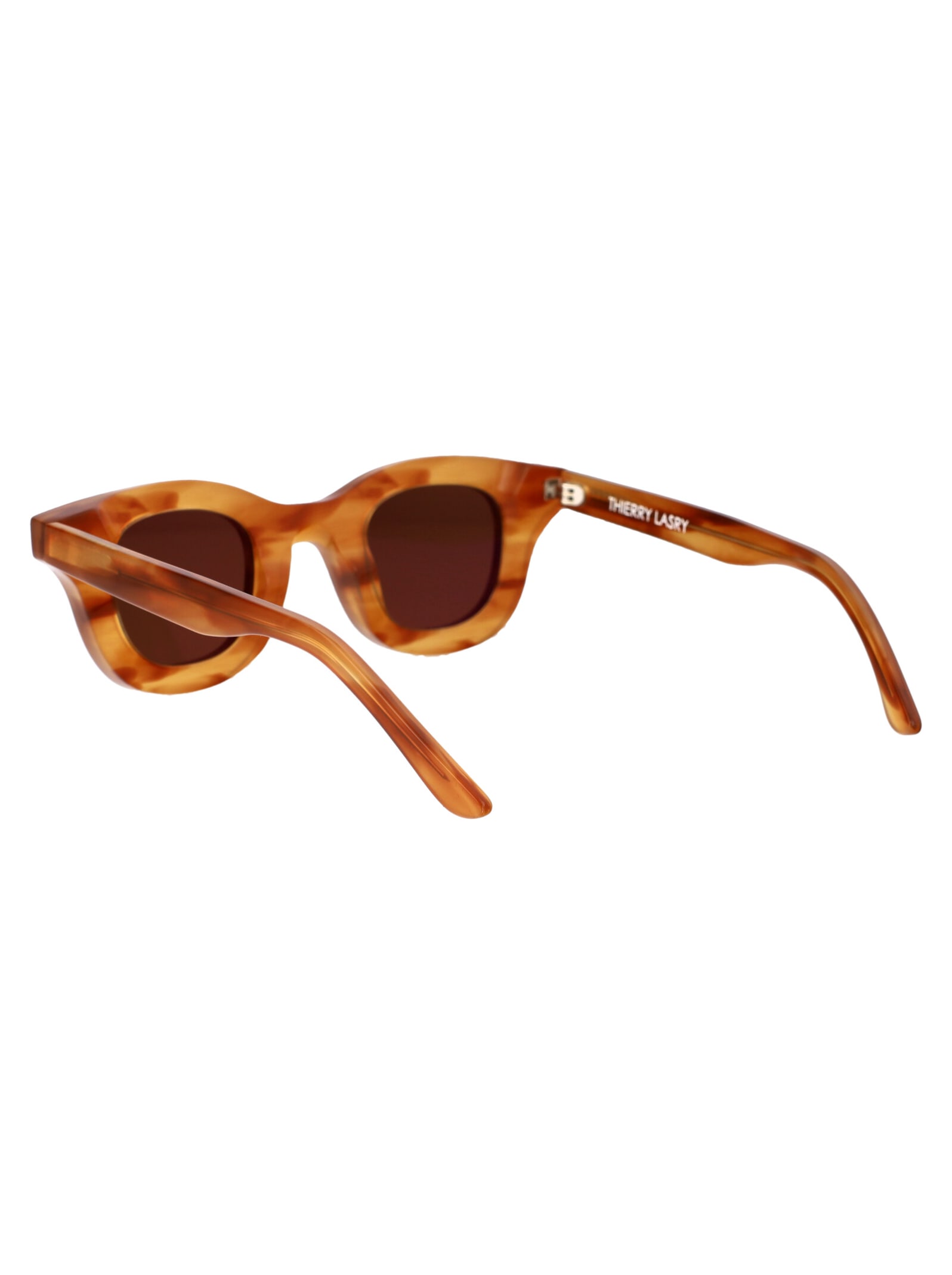 Shop Thierry Lasry Hacktivity Sunglasses In 117 Brown