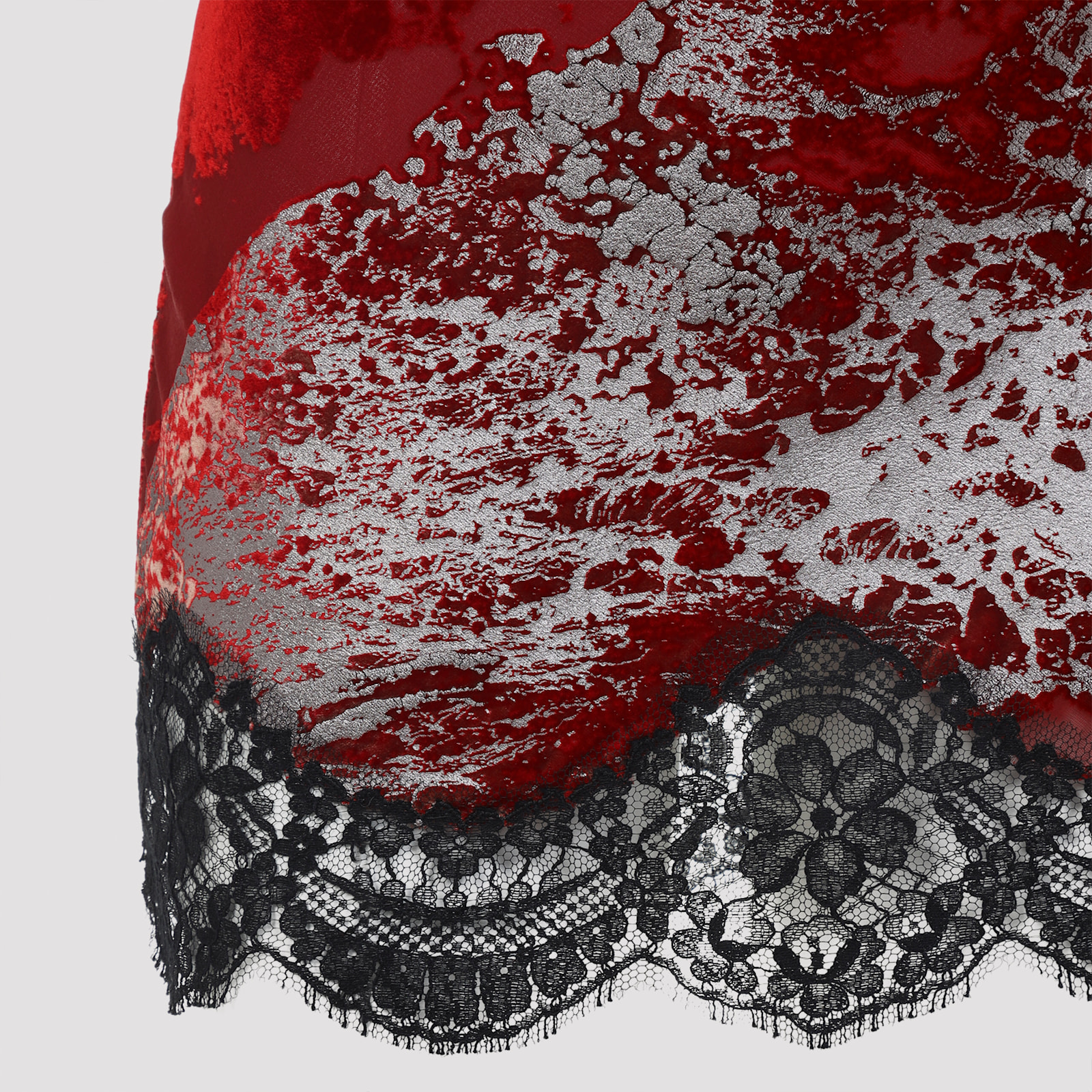 Roberto Cavalli Asymmetric Hem Draped Neckline Velvet Dress In Red