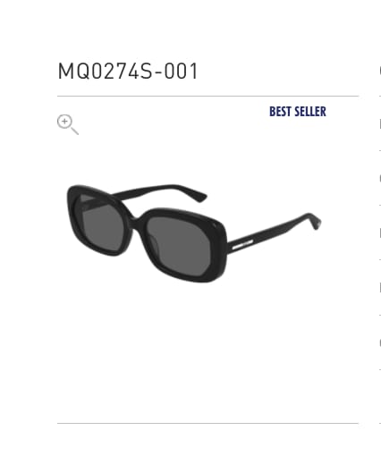 Alexander McQueen Alexander Mcqueen Mq0274s Black Sunglasses