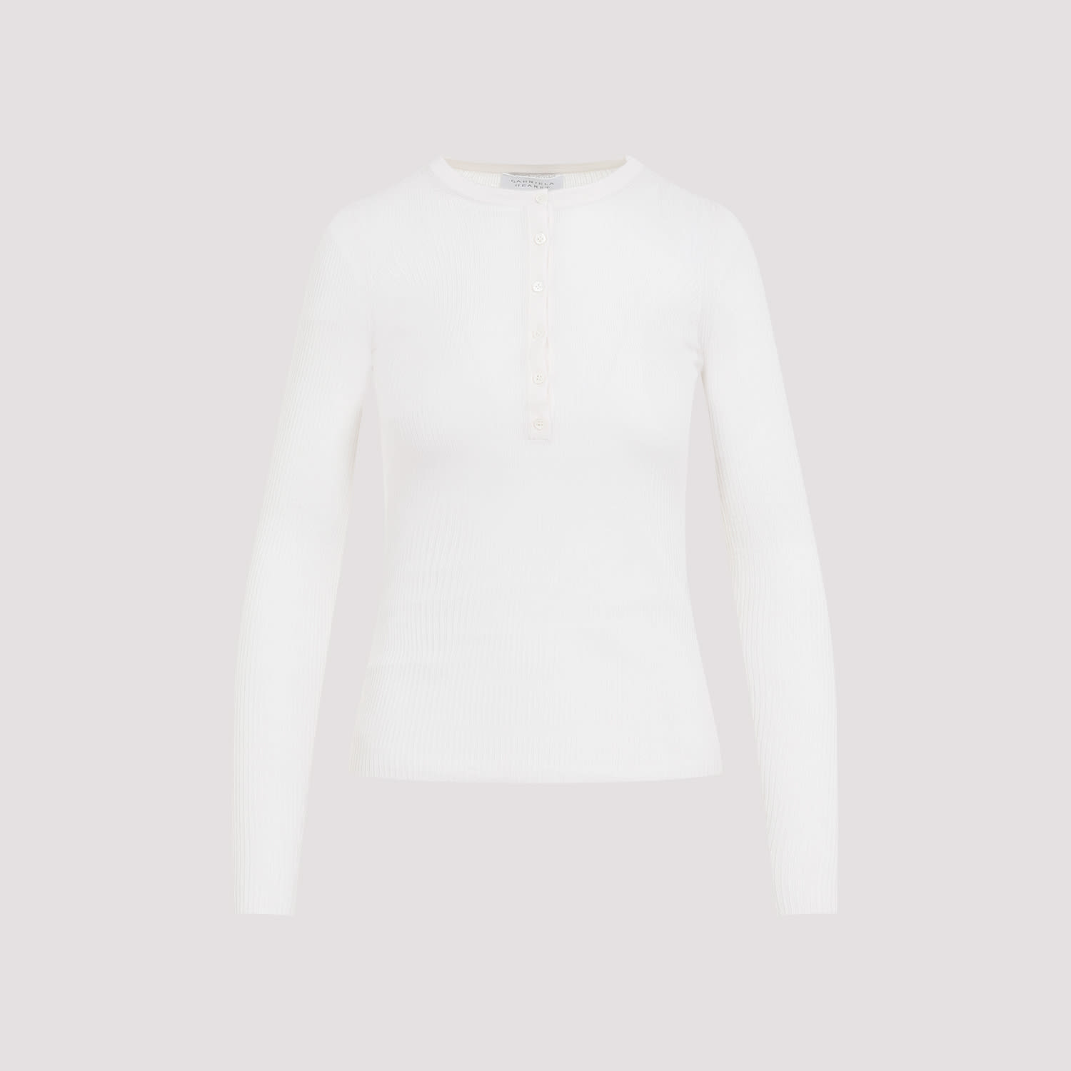 Shop Gabriela Hearst Julian Henley T-shirt In Ivr Ivory