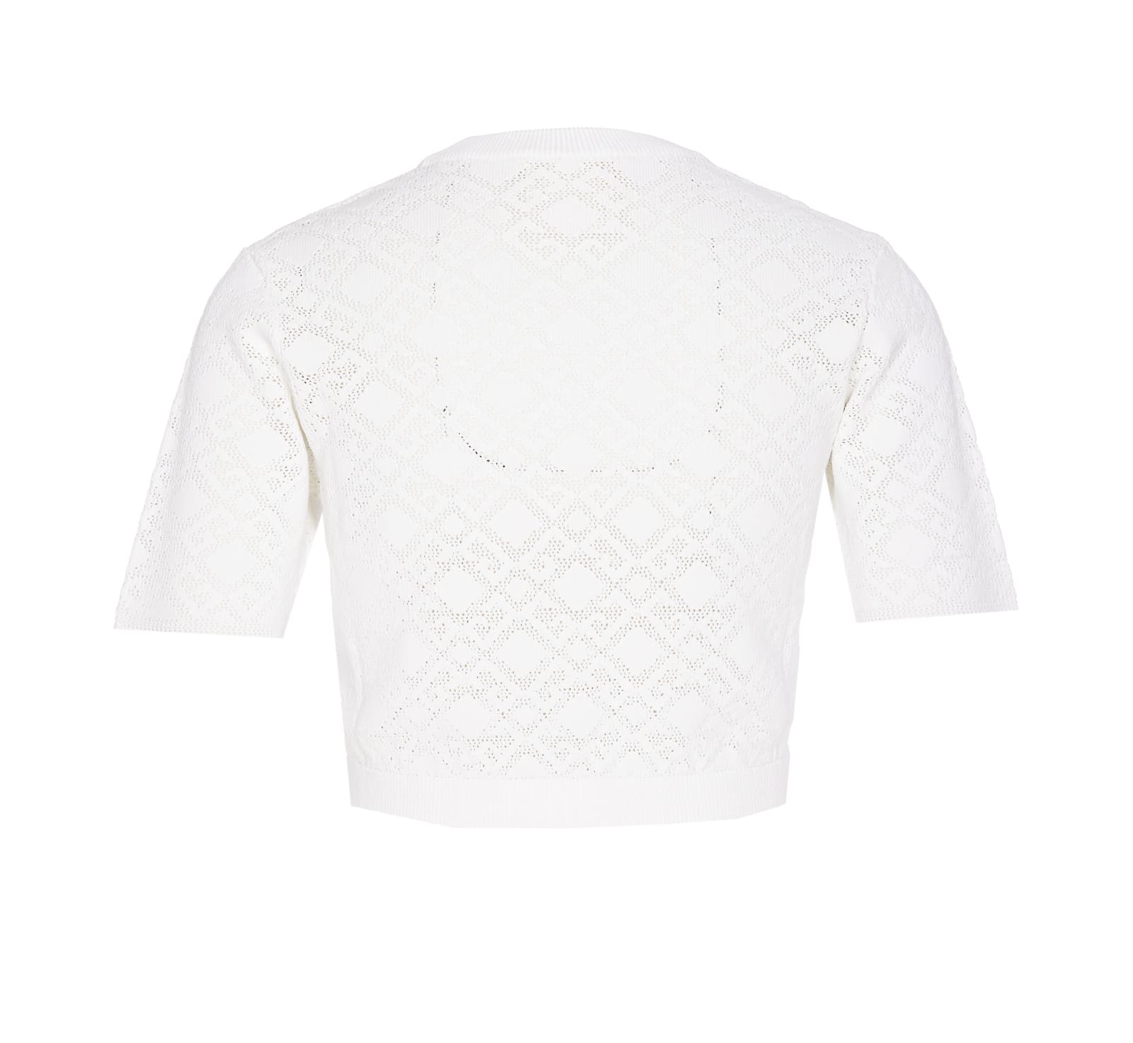 Givenchy Cropped Monogram Top In White