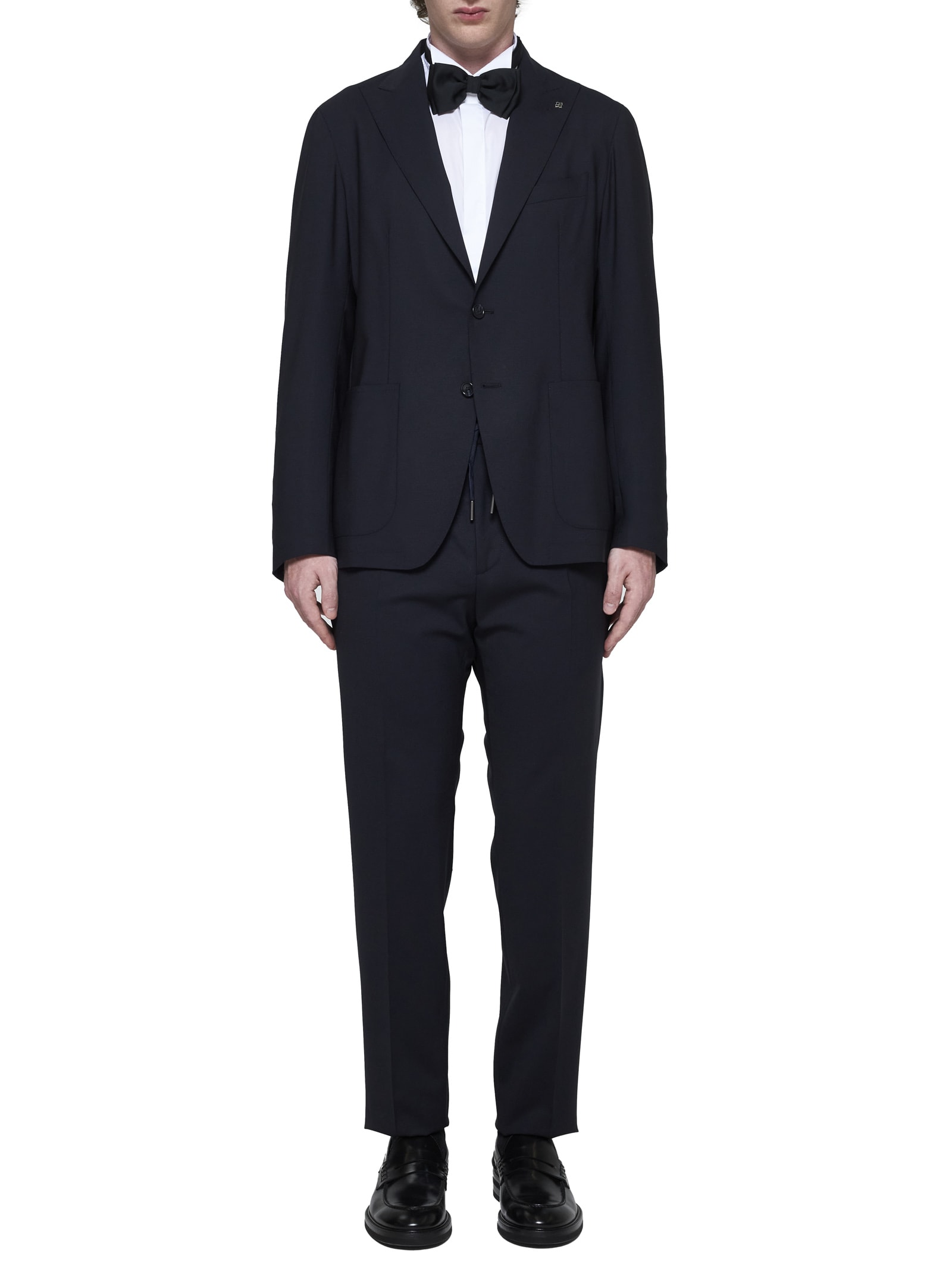 Shop Tagliatore Suit In Blue