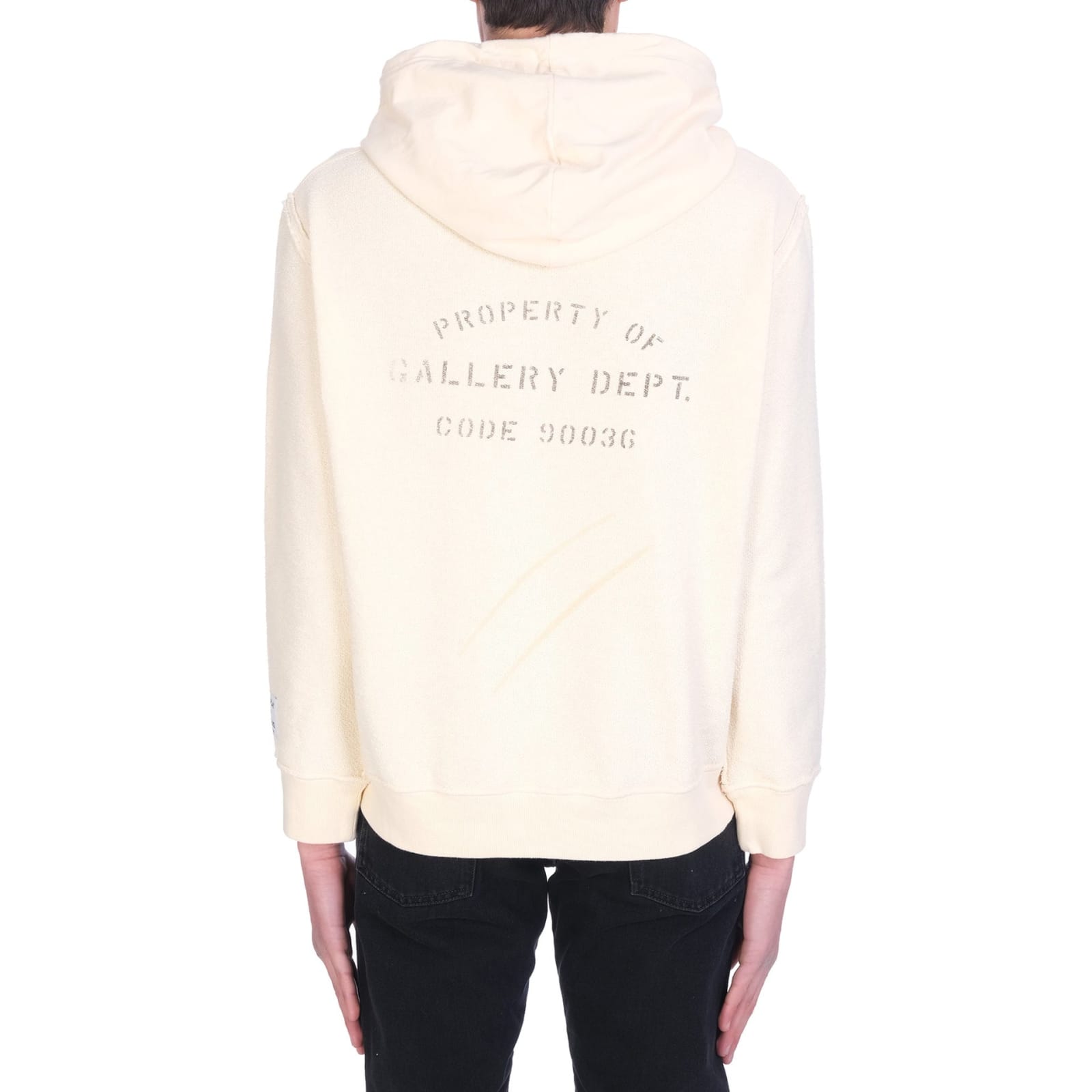 Shop Lanvin Gallery Dept Hooded Sweatshirt In Beige