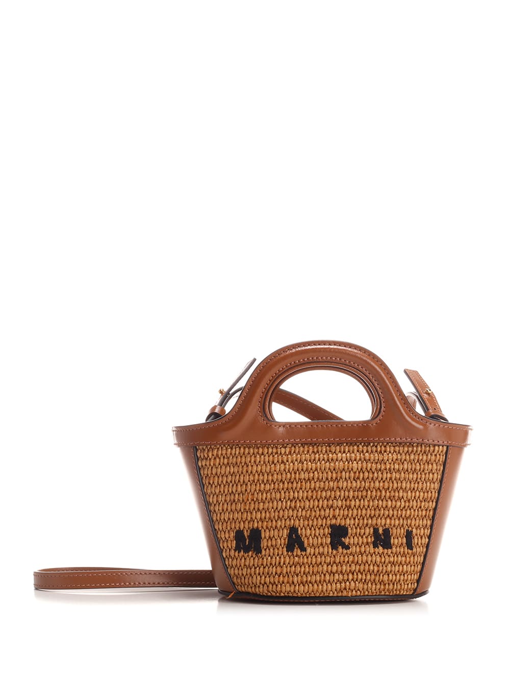 Marni Tropicalia Micro Bag In Brown