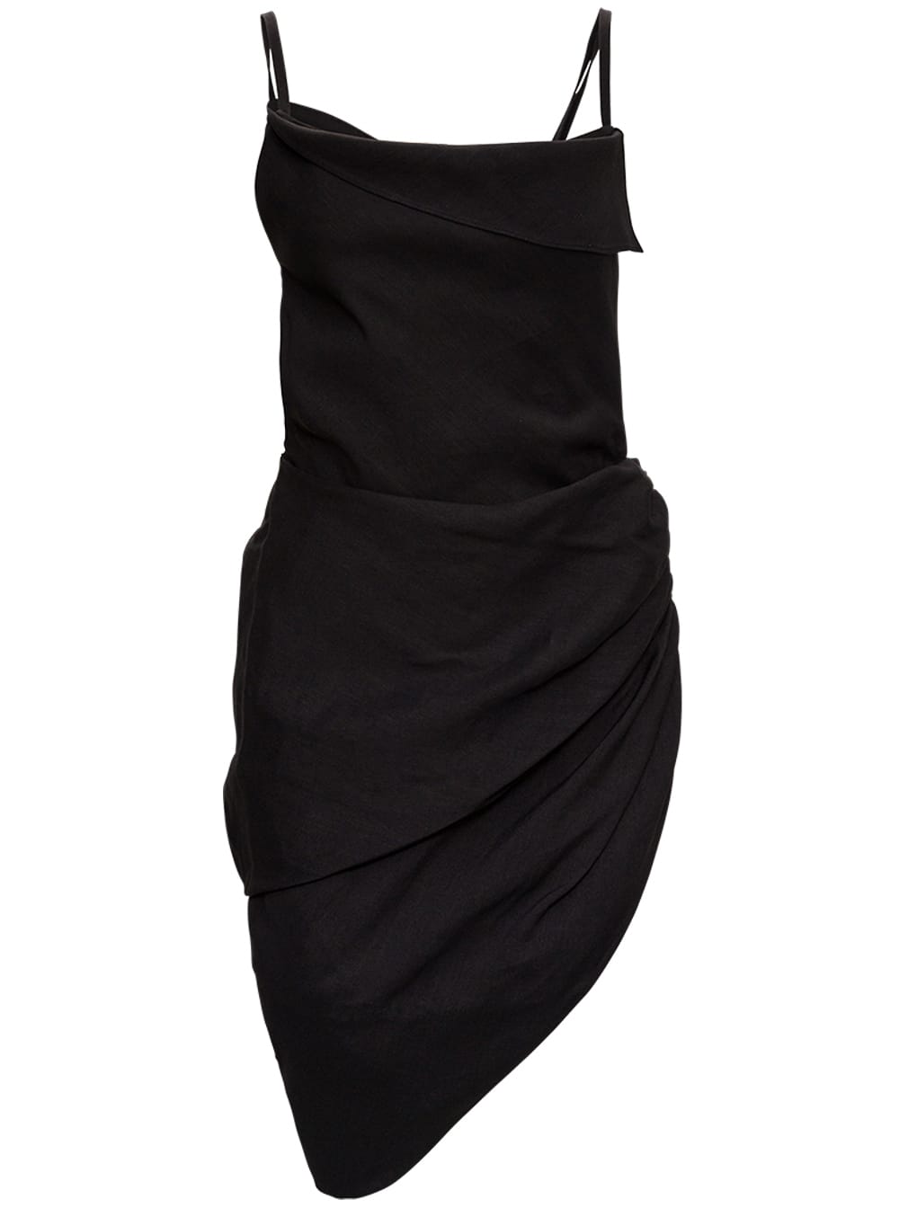 Shop Jacquemus La Robe Saudade Black Dress