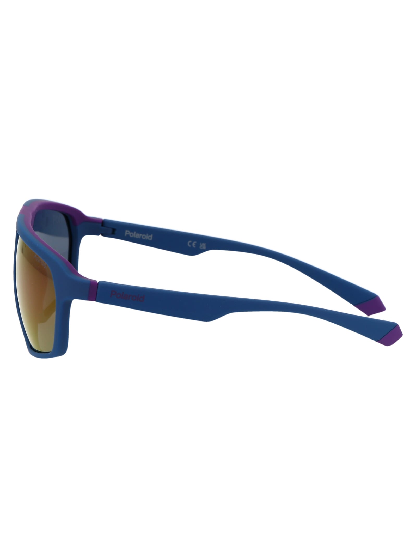 Shop Polaroid Pld 2142/s Sunglasses In 802mf Semimattblue Violet Azure