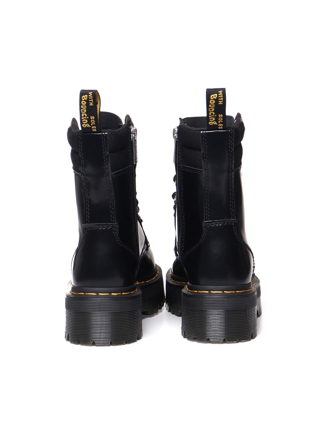 Shop Dr. Martens' Jadon Ii Platform Boots Leather Hardware In Black