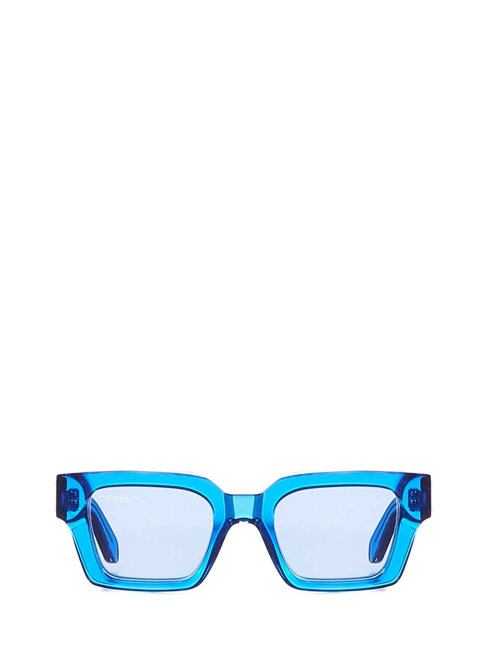 Off-white Virgil Sunglasses In Clear Blue