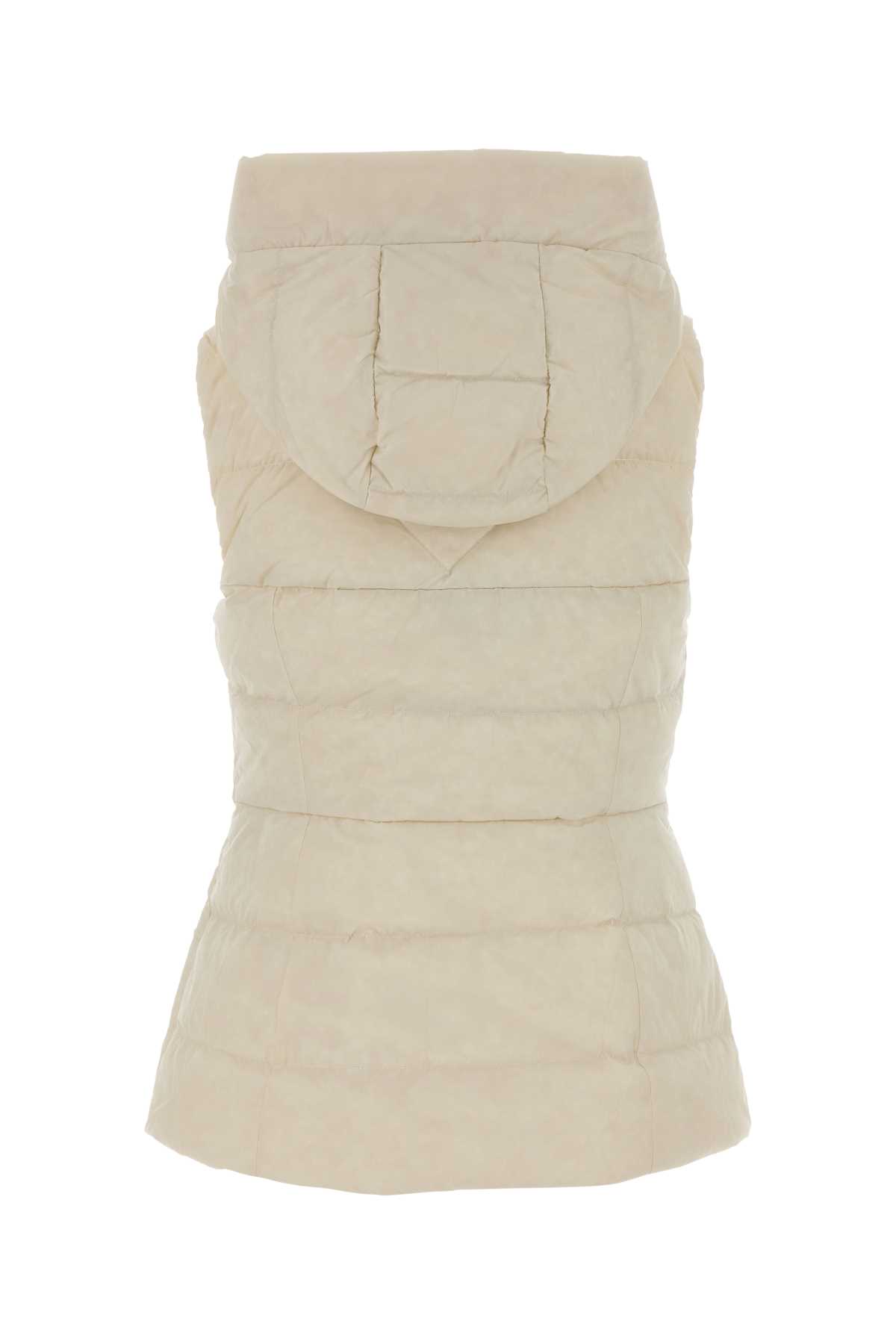Canada Goose Women Sleeveless Jacket With A Removable Hood In Neutral
