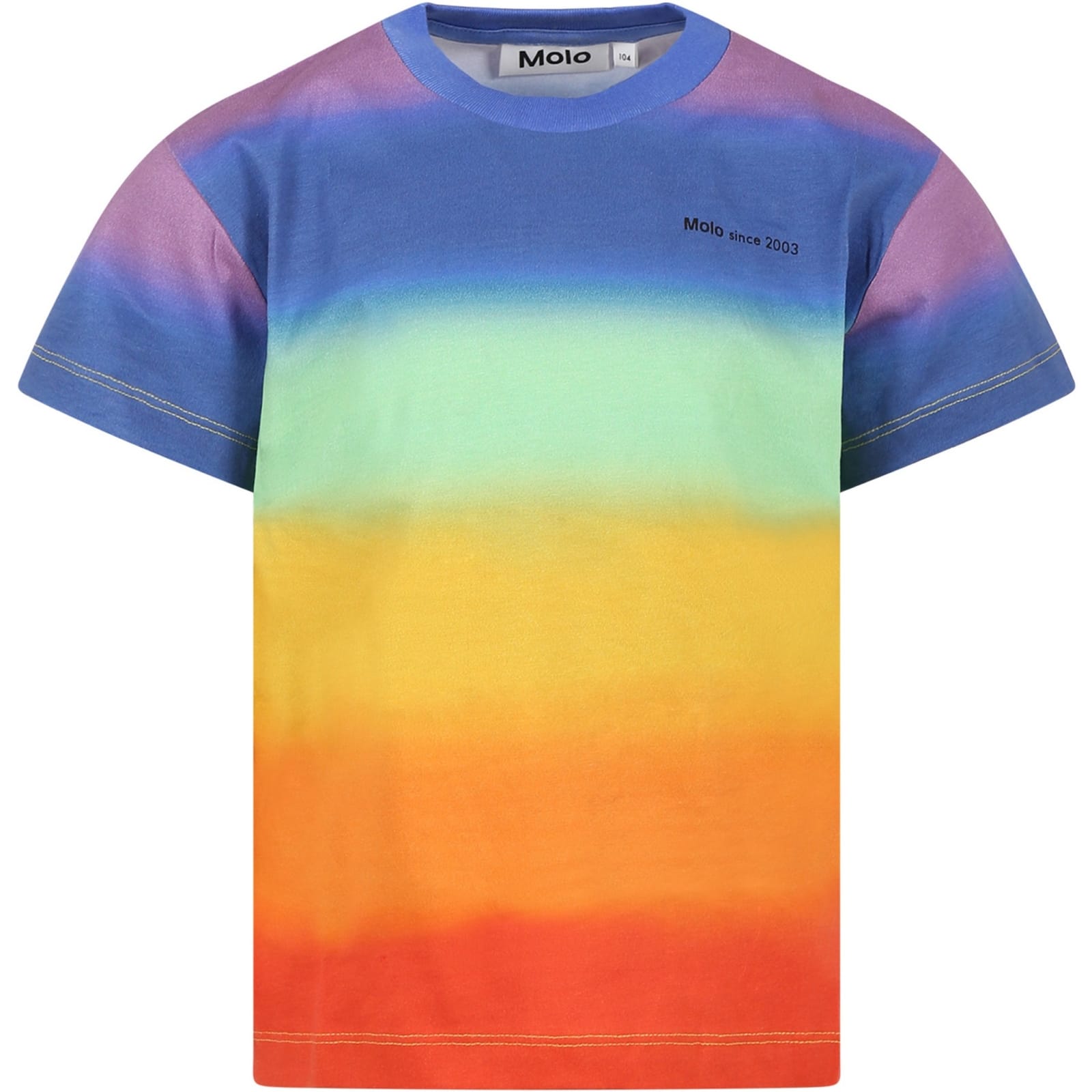 Molo Multicolor T-shirt For Kids With Logo