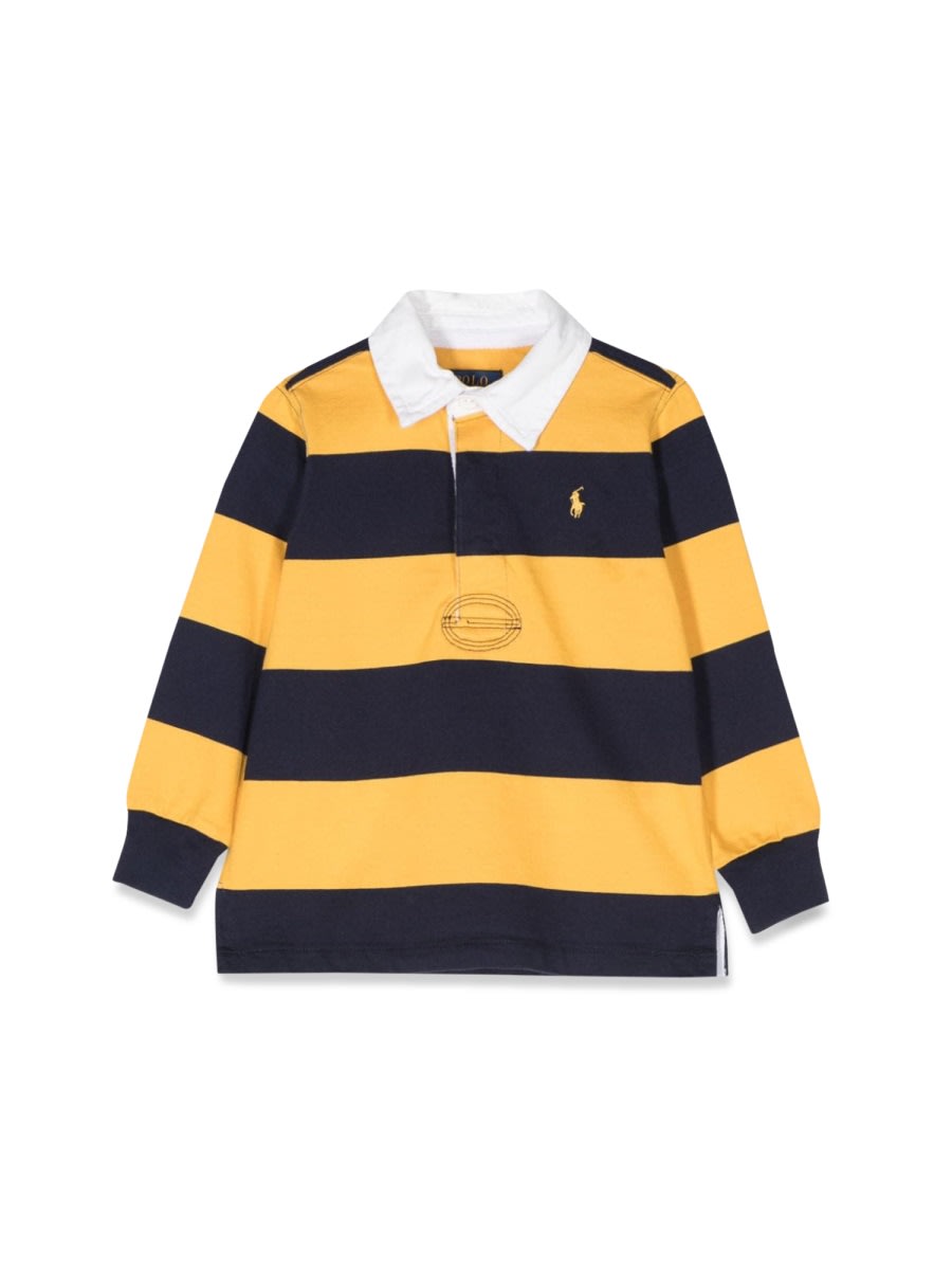 Shop Polo Ralph Lauren Rugby Shirt In Multicolour