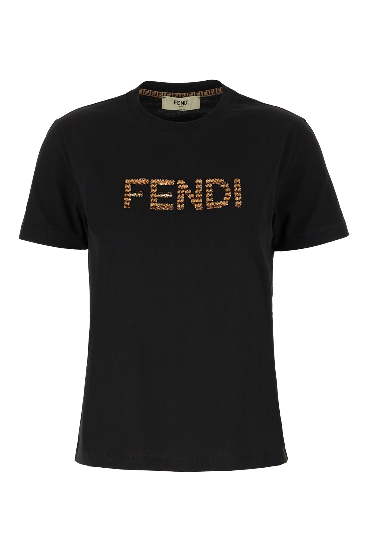 Fendi Black Cotton T-shirt