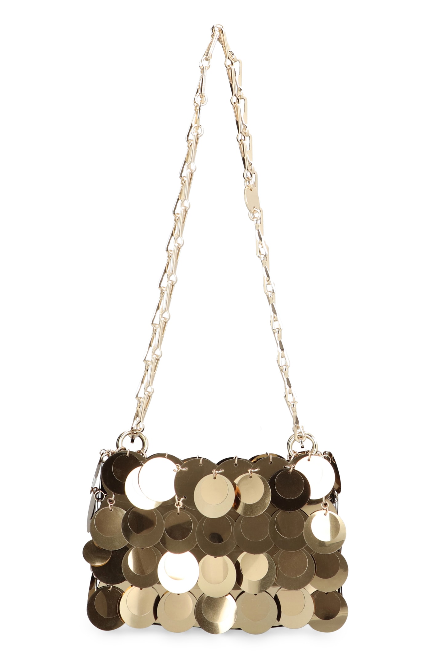 Shop Rabanne Sparkle Nano Bag In Gold