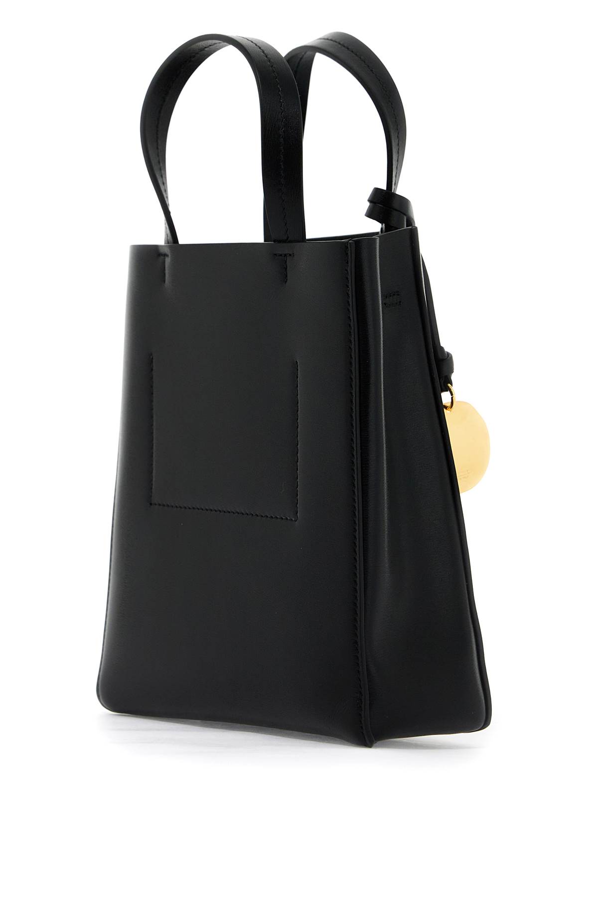 Shop Jil Sander Small Bond Tote Bag In Black (black)