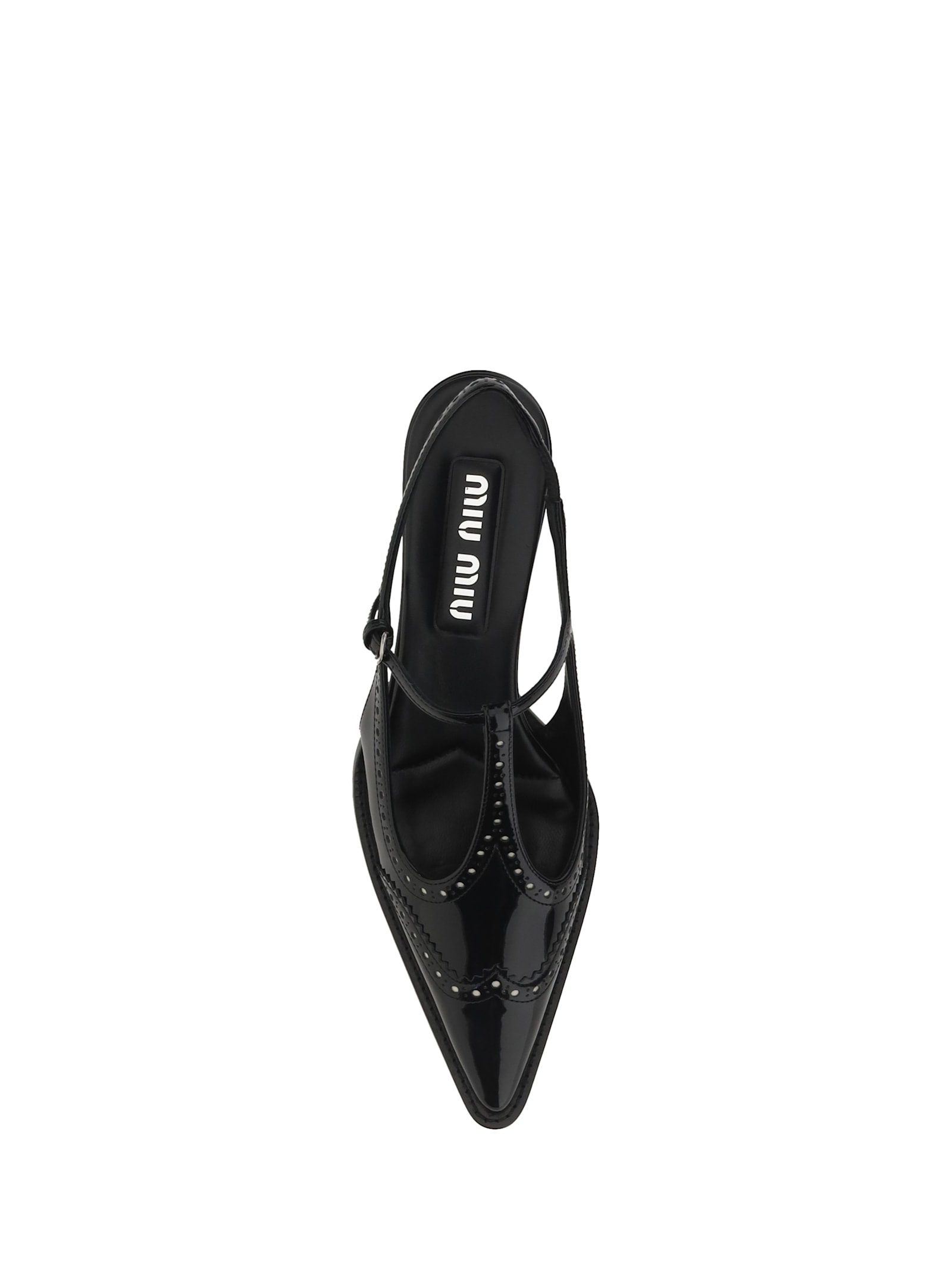 Shop Miu Miu Pumps In Nero+avorio