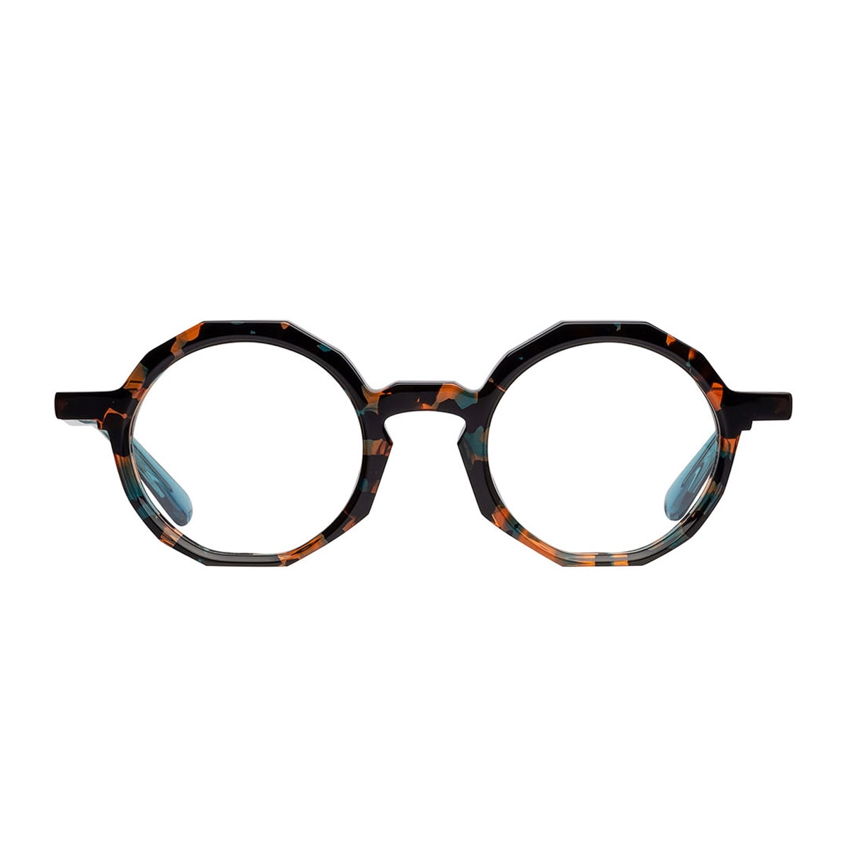 Matttew Nudum 1077 Tartaruga Smeraldo Glasses In Brown