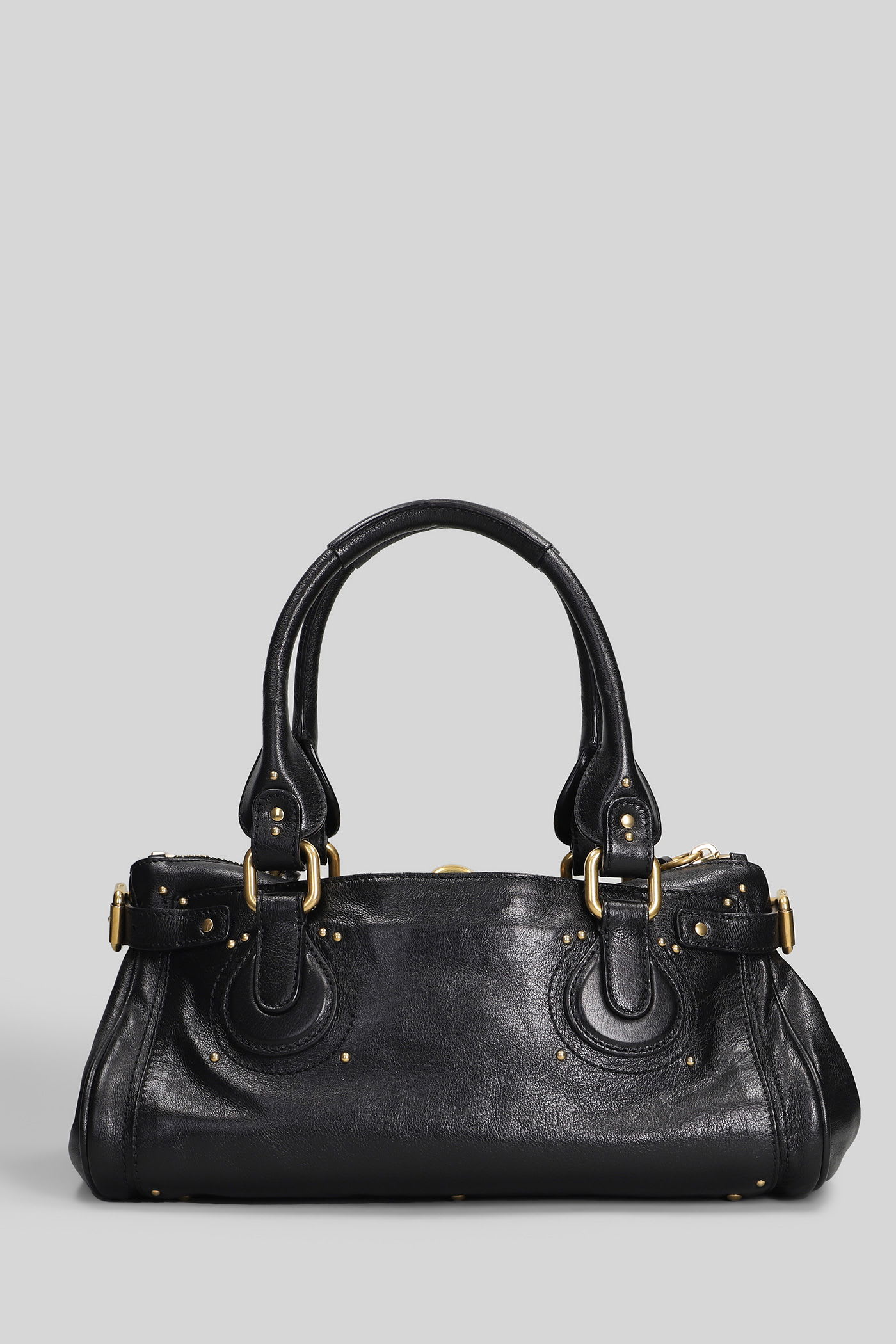 Chloé Paddington Shoulder Bag In Black Leather In Black