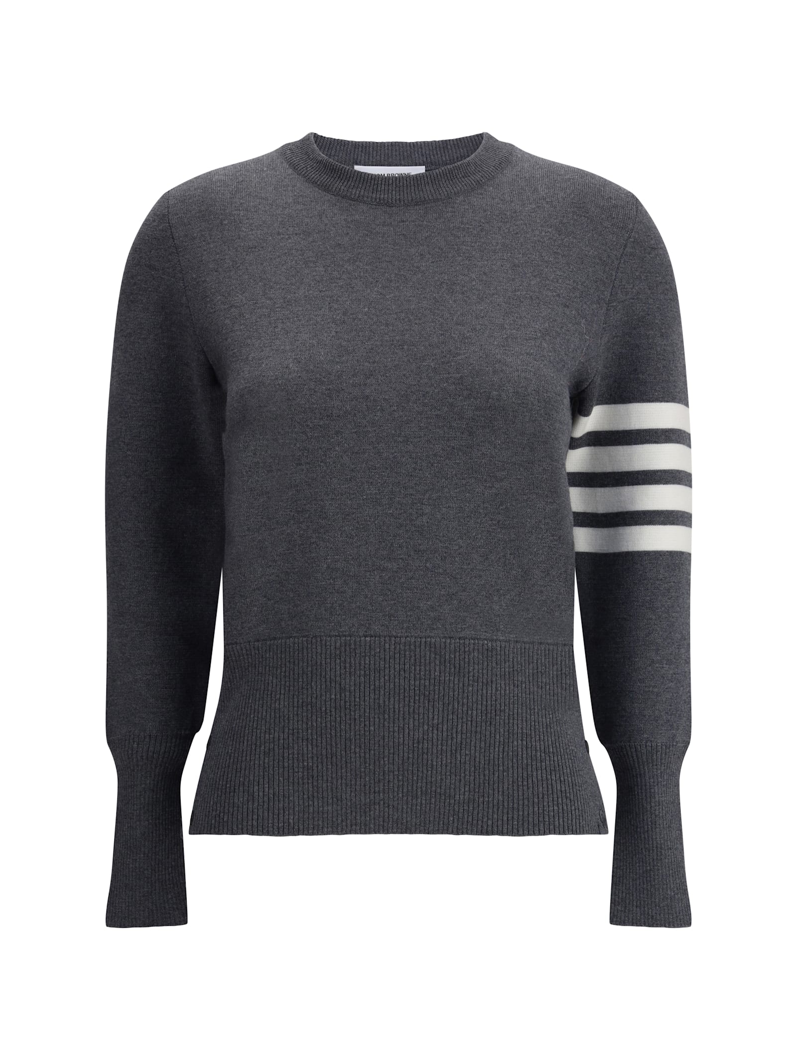 Thom Browne Virgin Wool Sweater In Gray