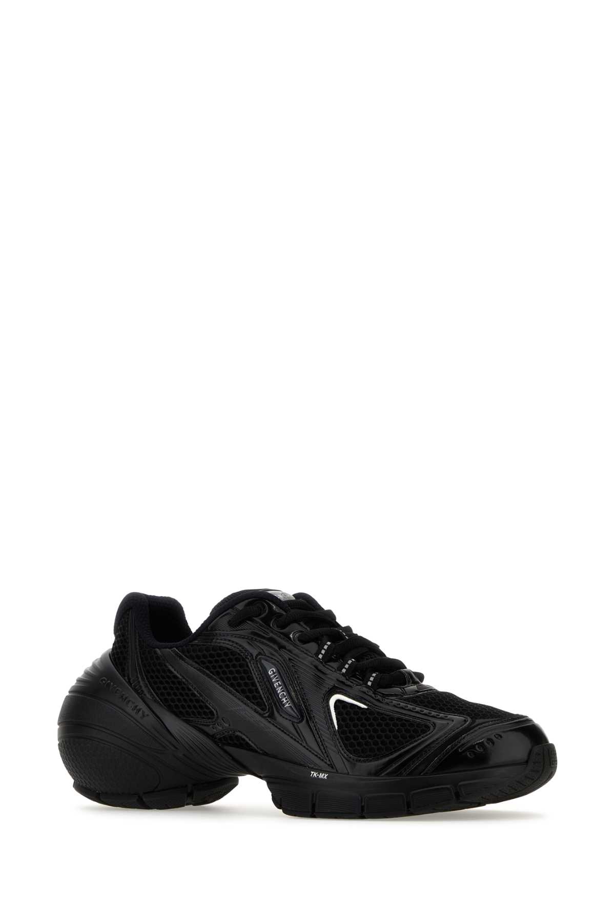 Shop Givenchy Black Mesh And Synthetic Leather Tk-mx Sneakers
