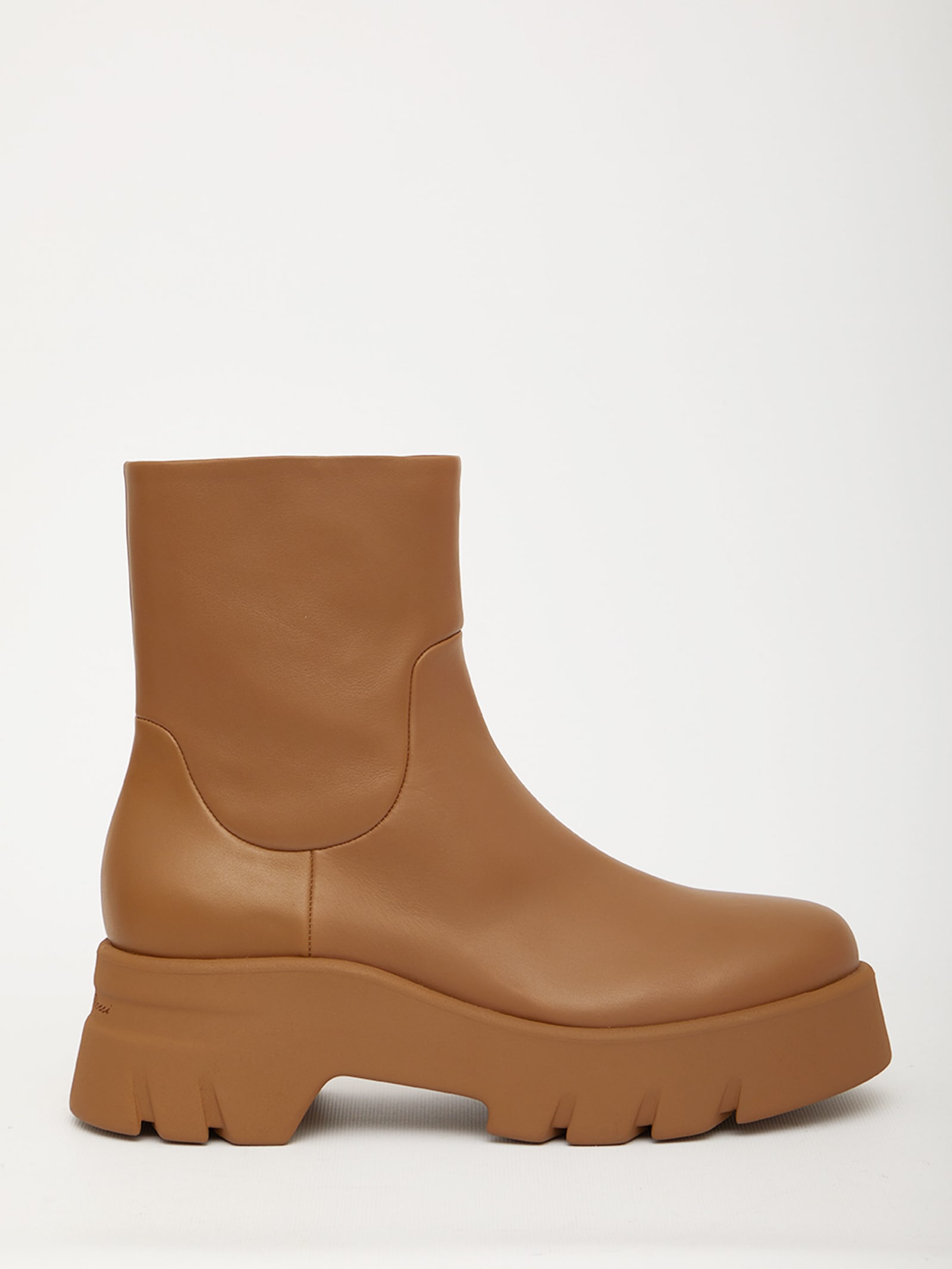 Gianvito Rossi Montey Camel Ankle Boots