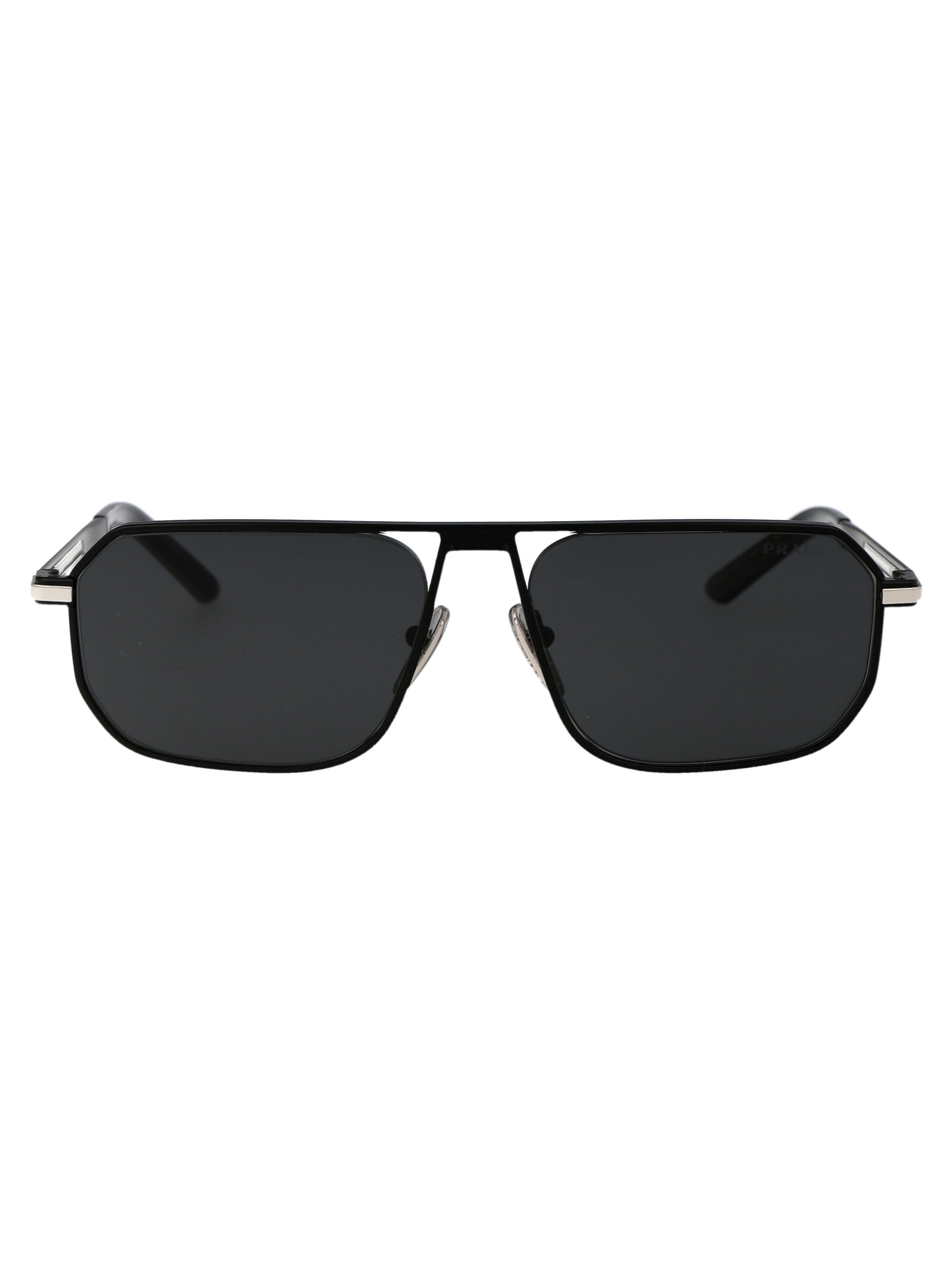 Shop Prada 0pr A53s Sunglasses In 1bo5s0 Matte Black