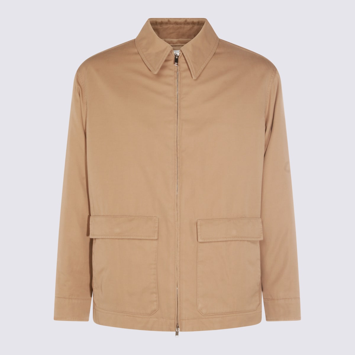 The Row Sand Cotton Casual Jacket In Neutral