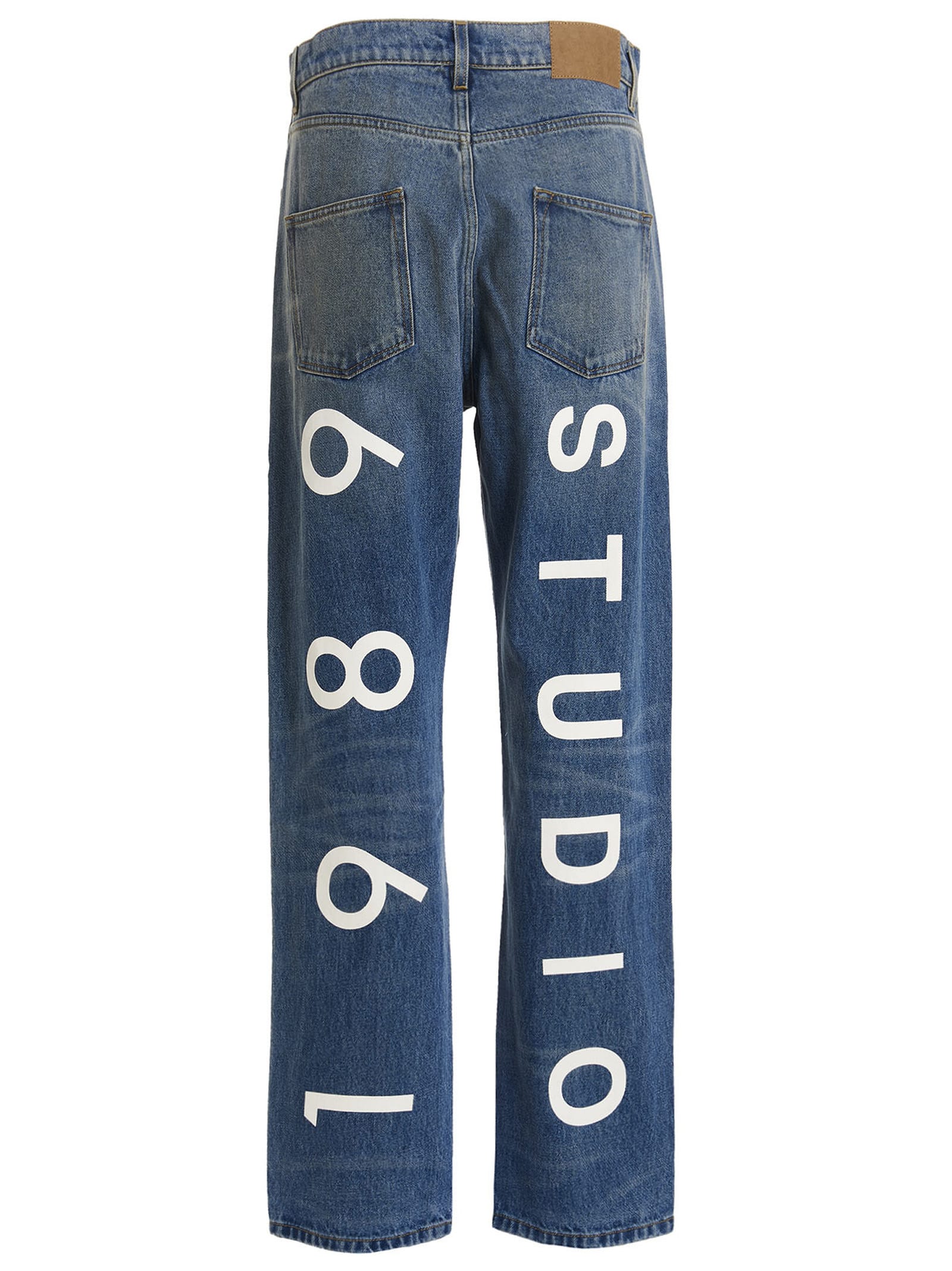 Shop 1989 Studio Graphic Jeans In Blue