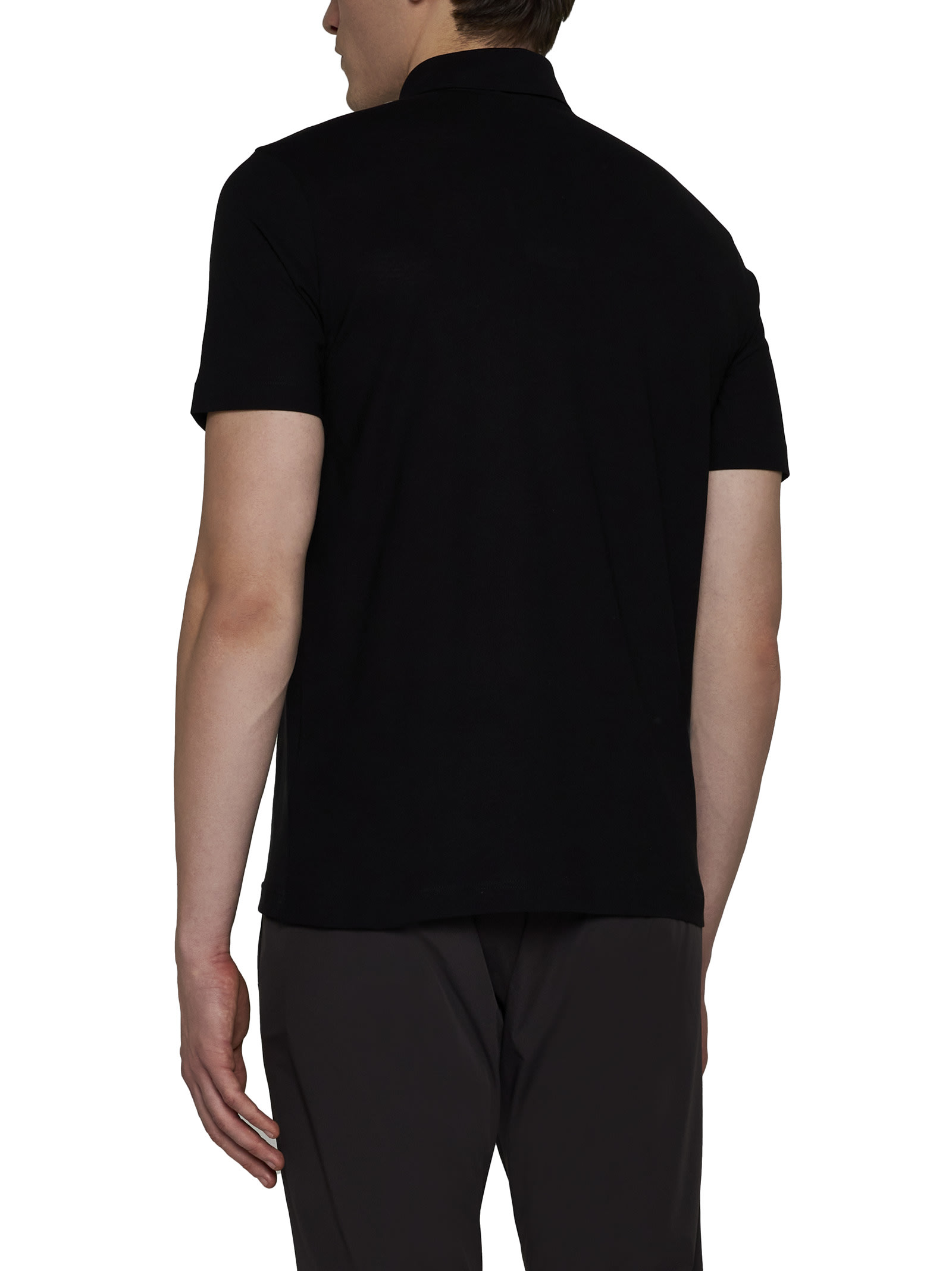 Shop Herno Polo Shirt In Black