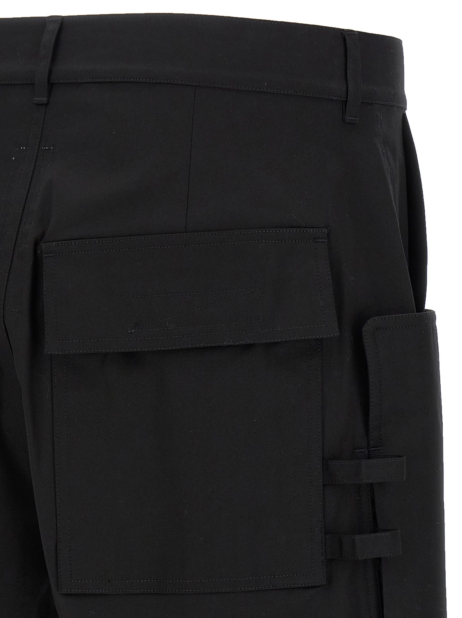 Rick Owens Stefan Cargo Bermuda Shorts In Black
