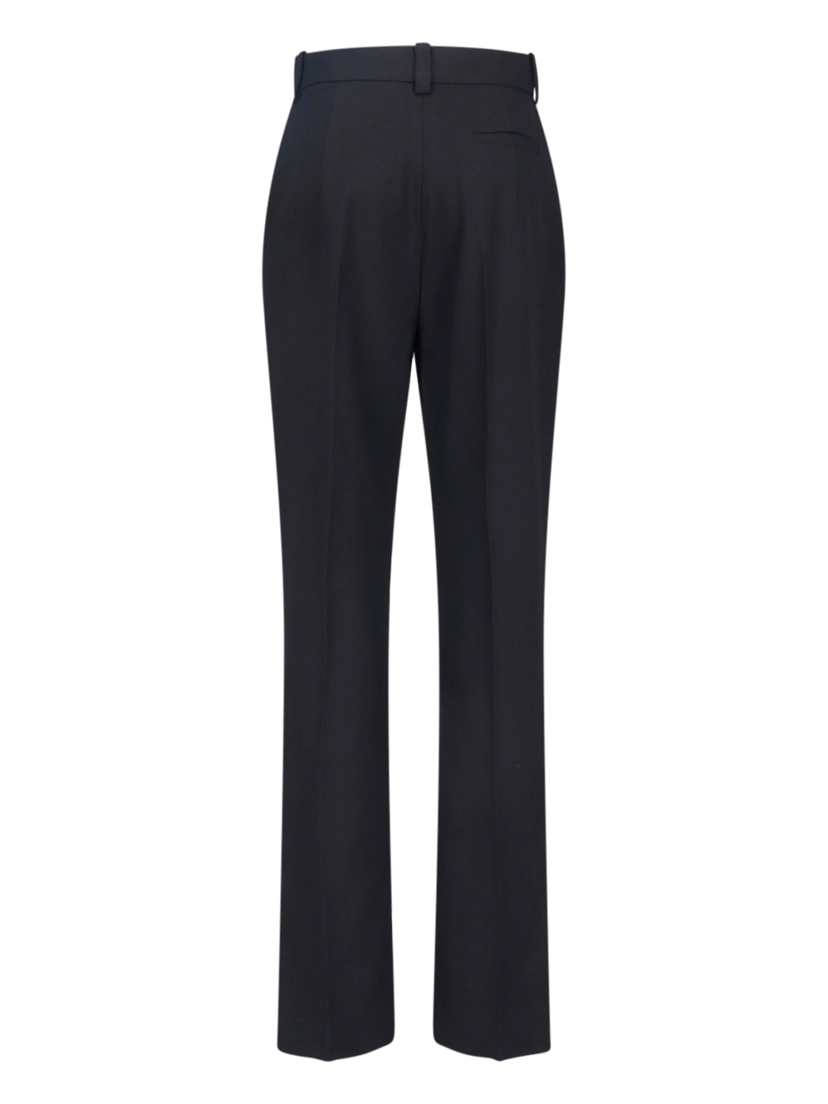 Calvin Klein Straight Leg Trousers With Belt Loops And Pockets In Black