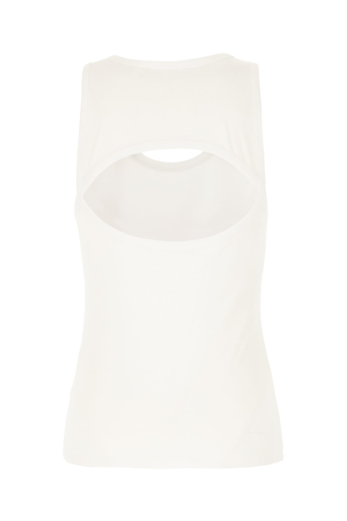 Shop Remain Birger Christensen White Stretch Cotton Top In 110601