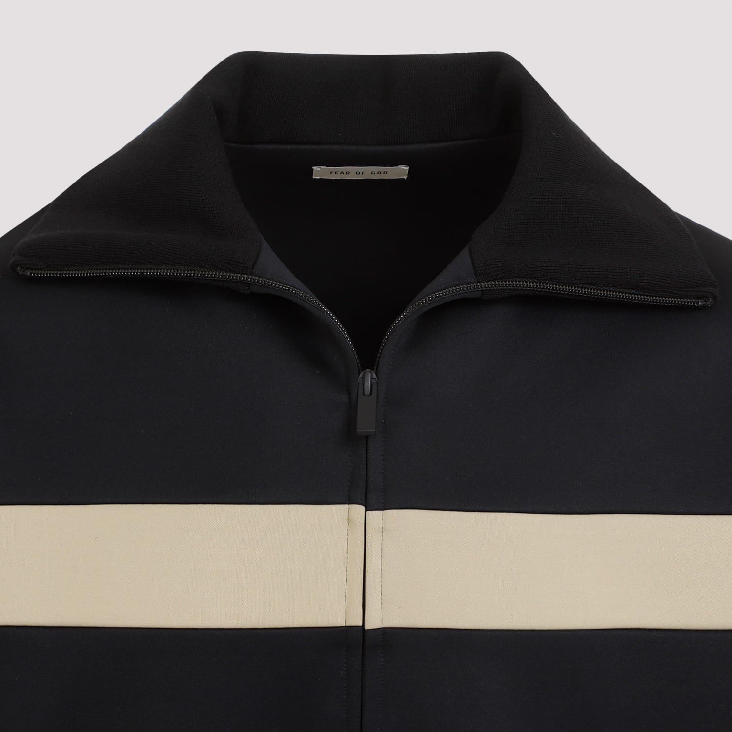 Shop Fear Of God Stripe Track Jacket In Black