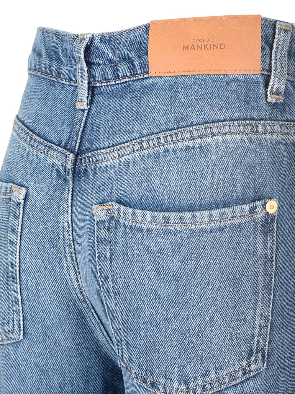 Shop 7 For All Mankind Lyocell Jeans In Blue