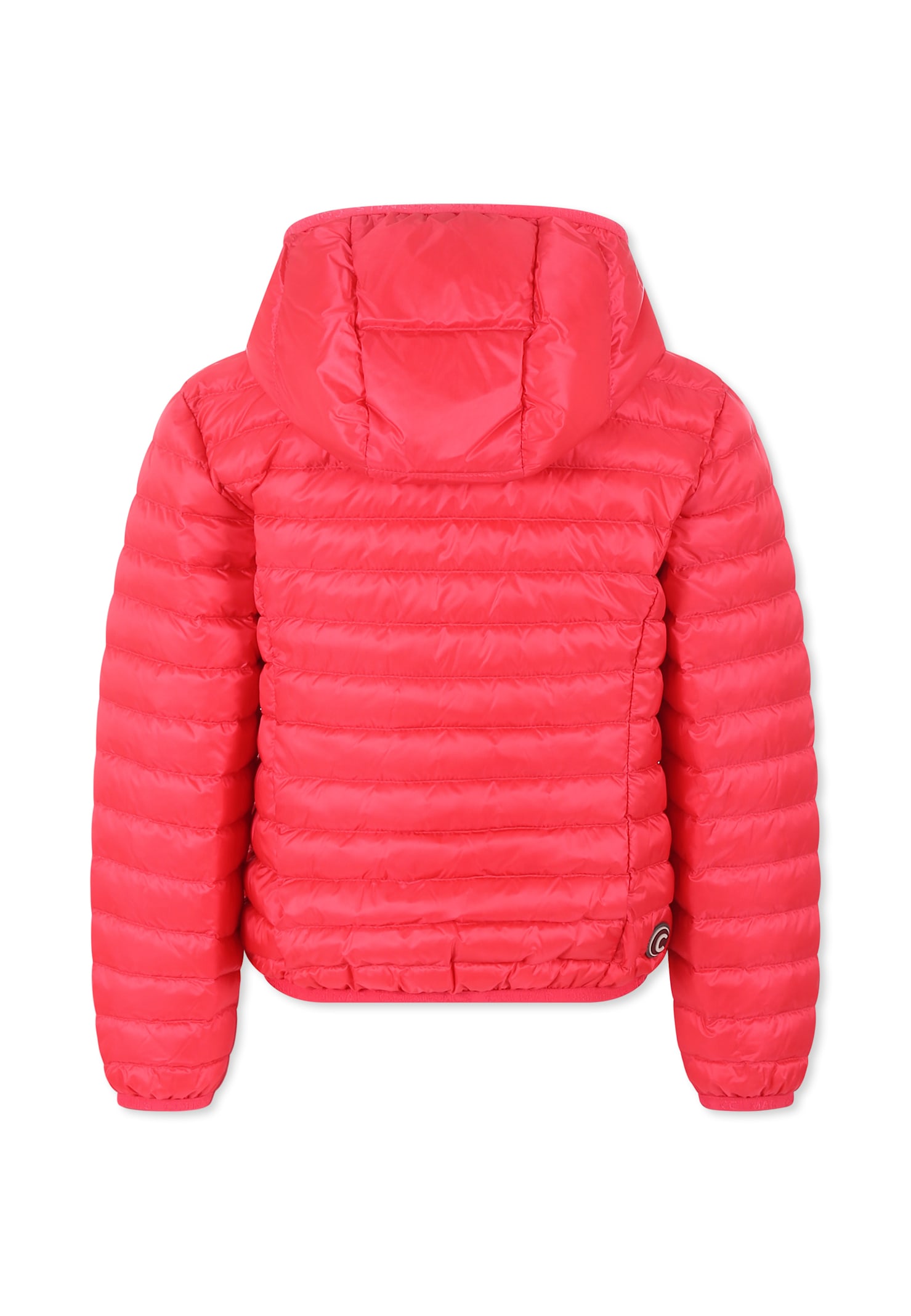 Colmar Fuchsia Down Jacket For Girl With Logo In Fuchsia